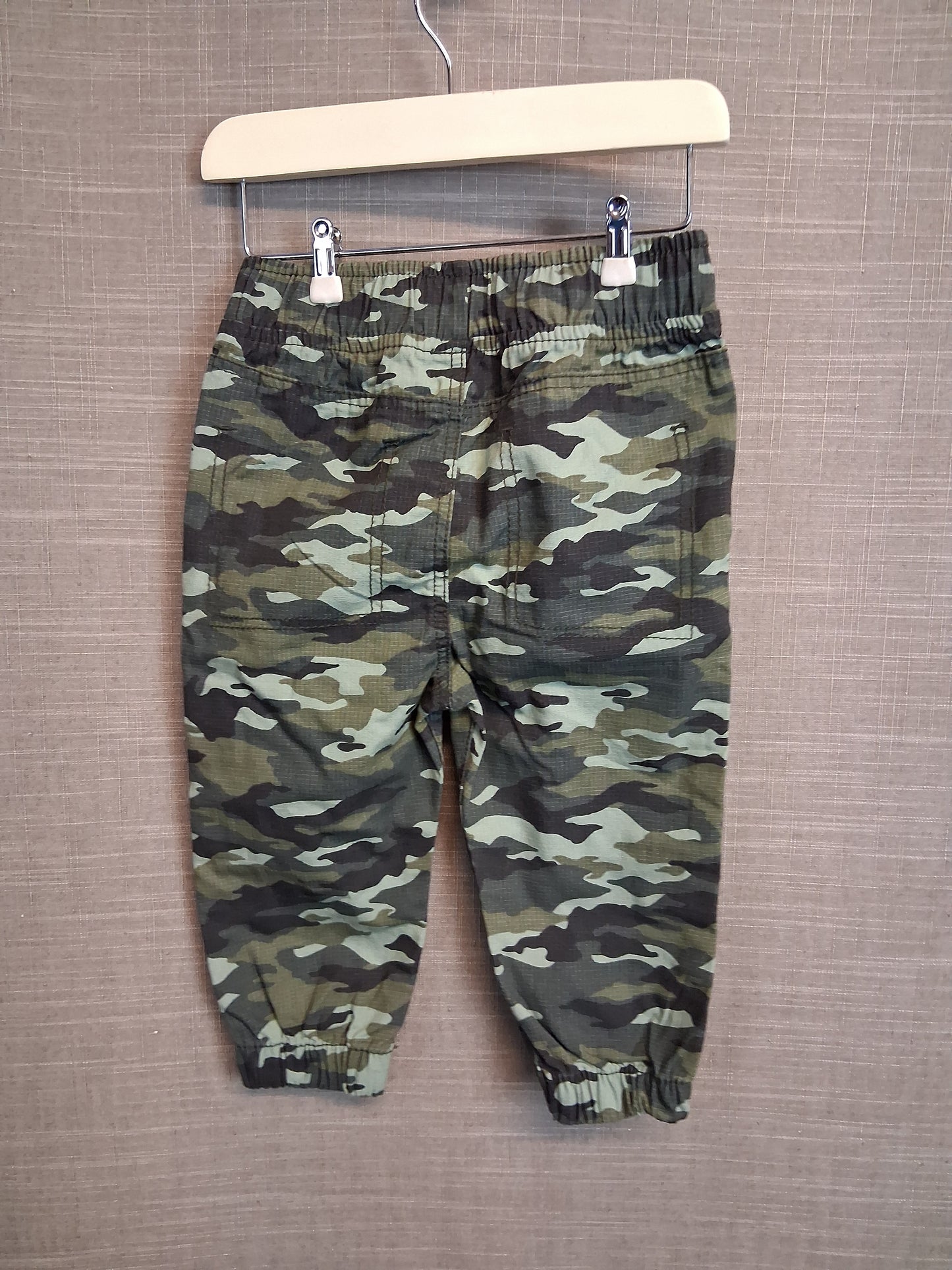 Nutmeg Boys Green Camouflage Cargo Trousers Age 9-12 Months
