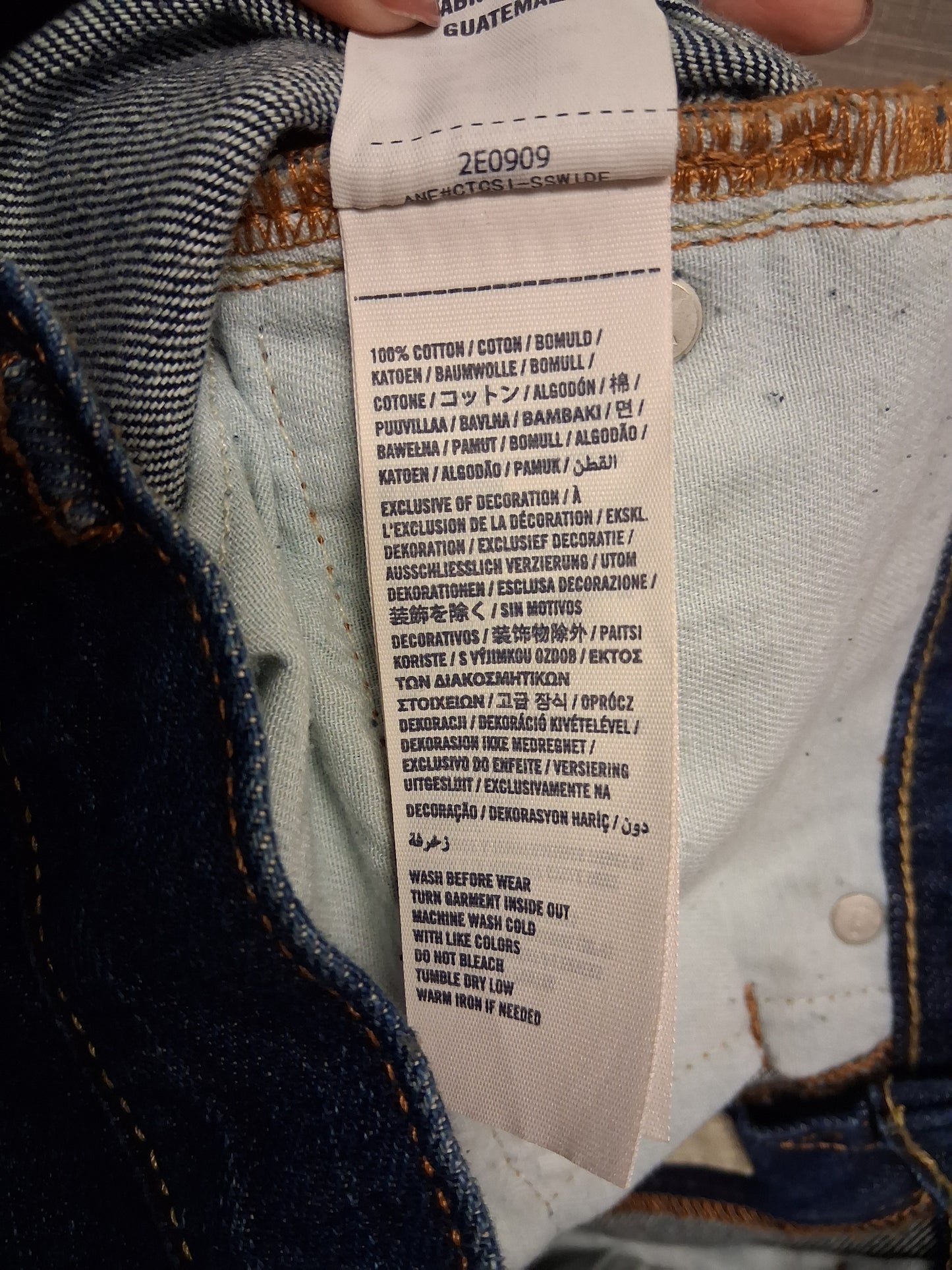 Abercrombie and Fitch Skinny Darkwash Blue Denim Jeans Age 14 Years