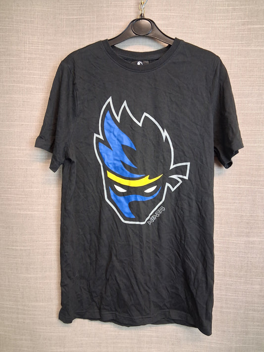 F&F Boys Ninja T-Shirt Age 12-13 Years Black