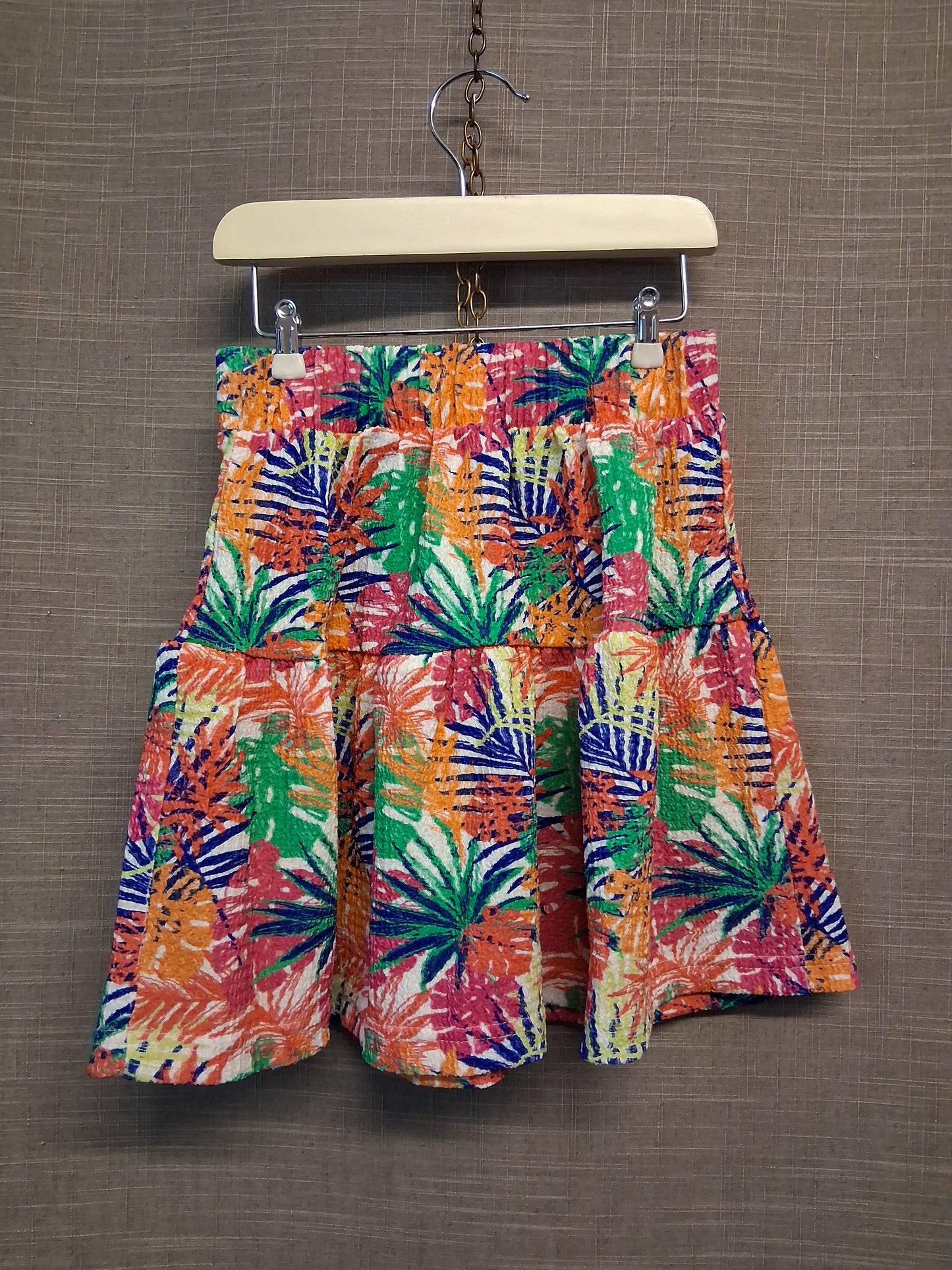 Nutmeg Girls Multicolour Tropical Tiered Skirt Age 6-7 Years