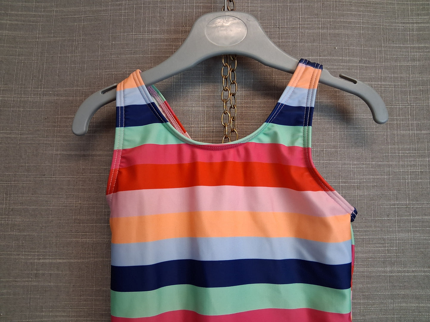 George Girls One Piece Swimsuit Multicolour Striped Age 4-5 Years
