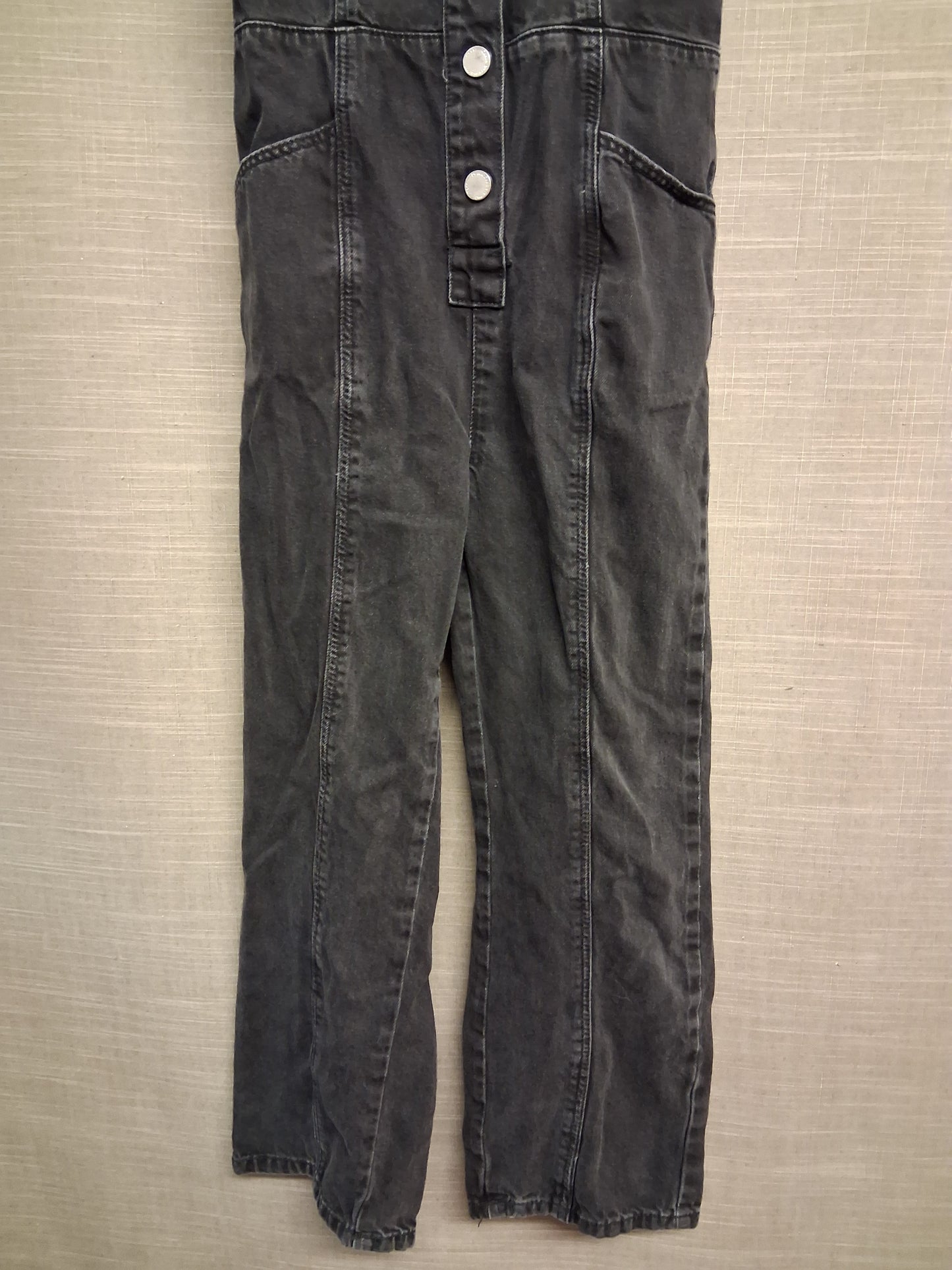 Next Girls Black Denim Dungarees Age 11 Years
