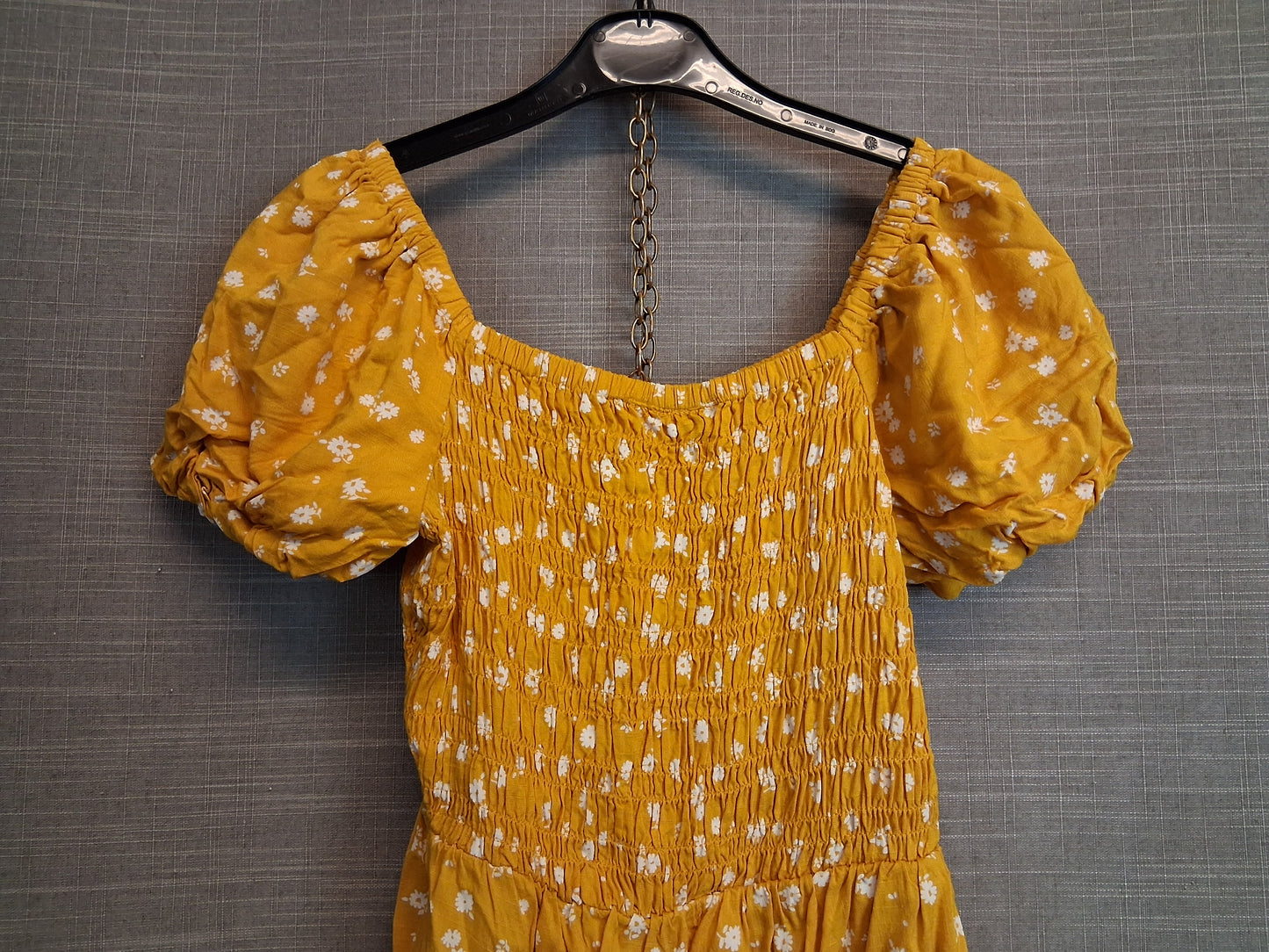Matalan Yellow Floral Off the Shoulder Playsuit 10 Years
