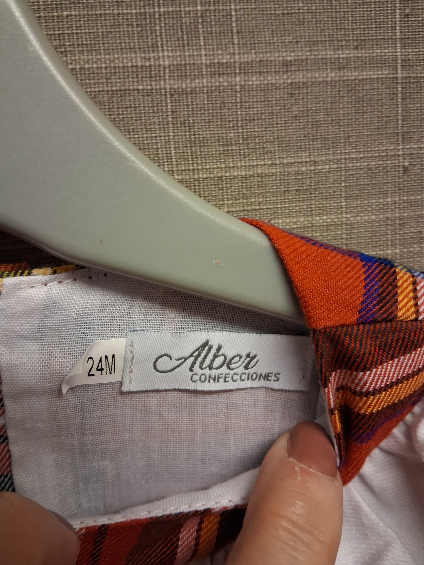 Alber Confecciones Girls Traditional Tartan Dress Red Age 2 Years