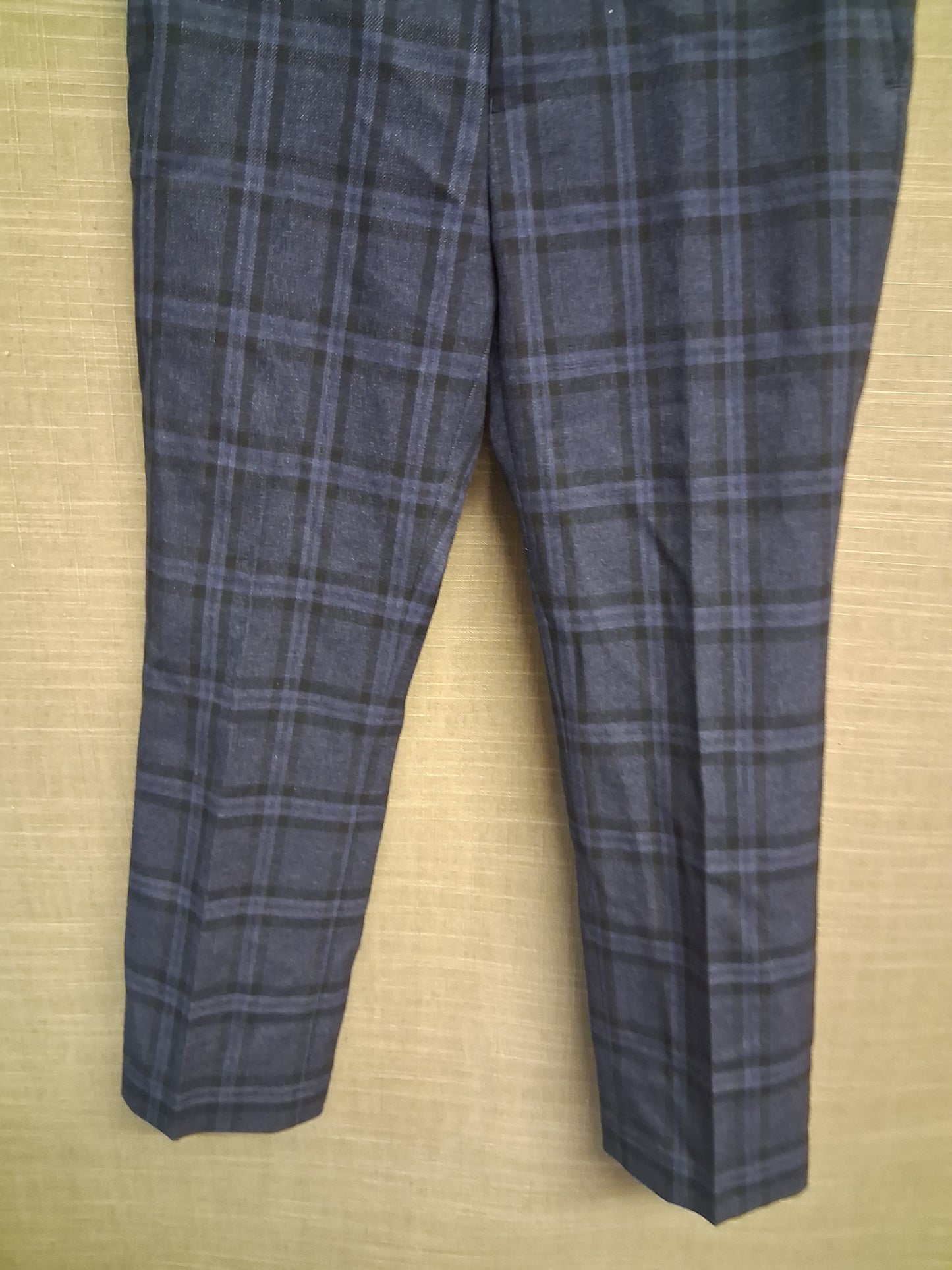 Next Boys Blue Check Smart Tailored Trousers Age 6 Years