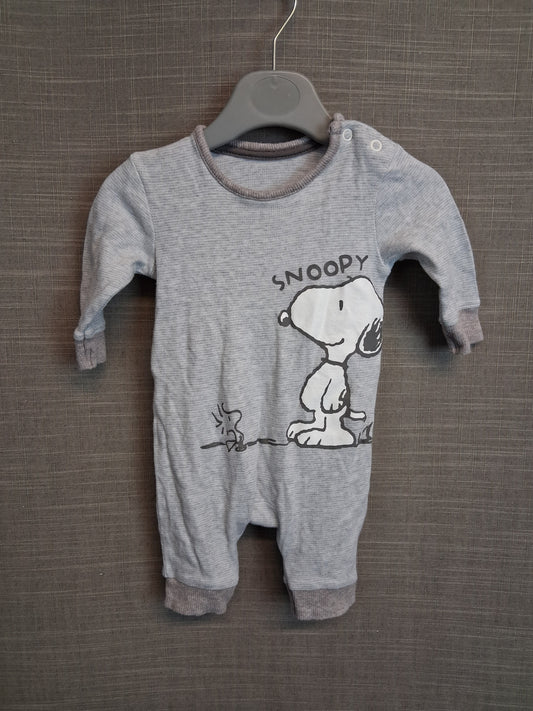 George Snoopy Sleepsuit Romper Age First Size Grey