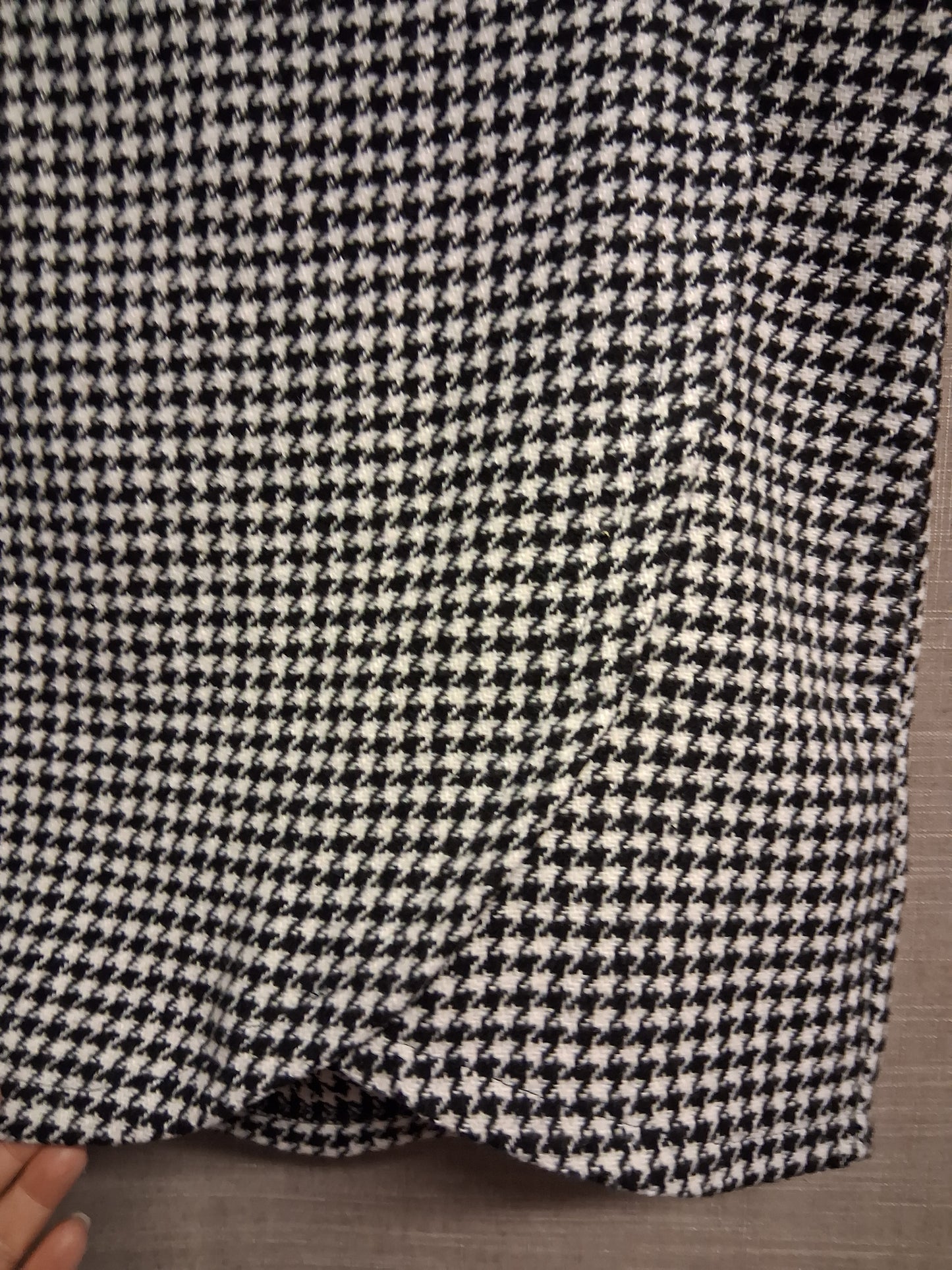 New Look Girls Black White Houndstooth Skirt Age 14-15 Years