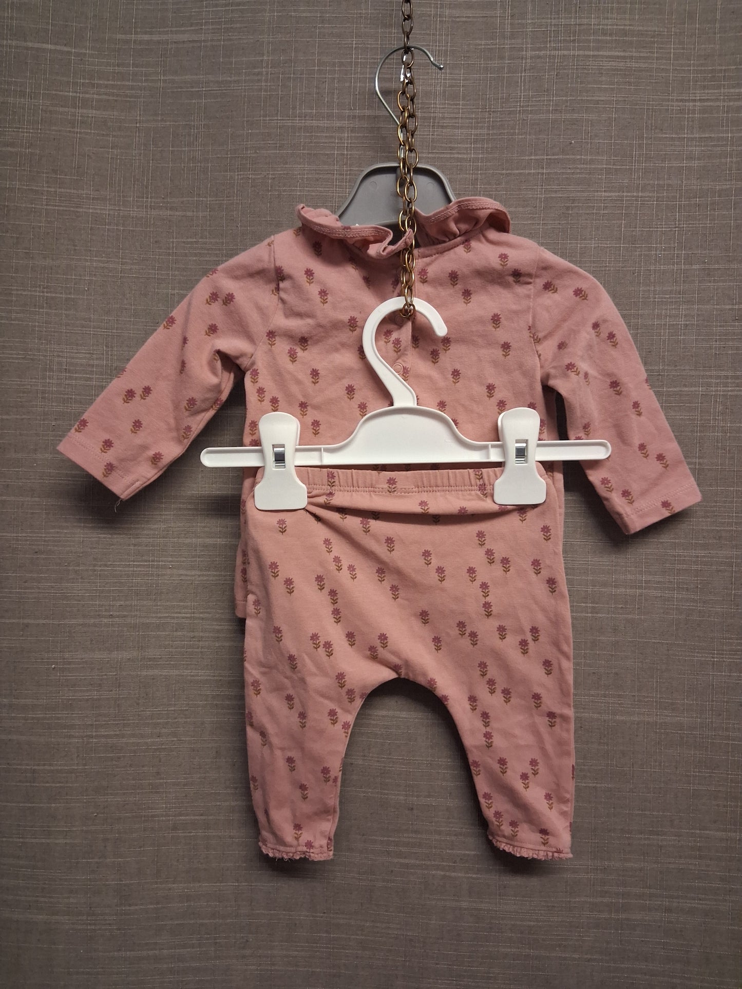 Next Girls 2 Piece Outfit Long Sleeve T-Shirt & Leggings Age 0-3 Months