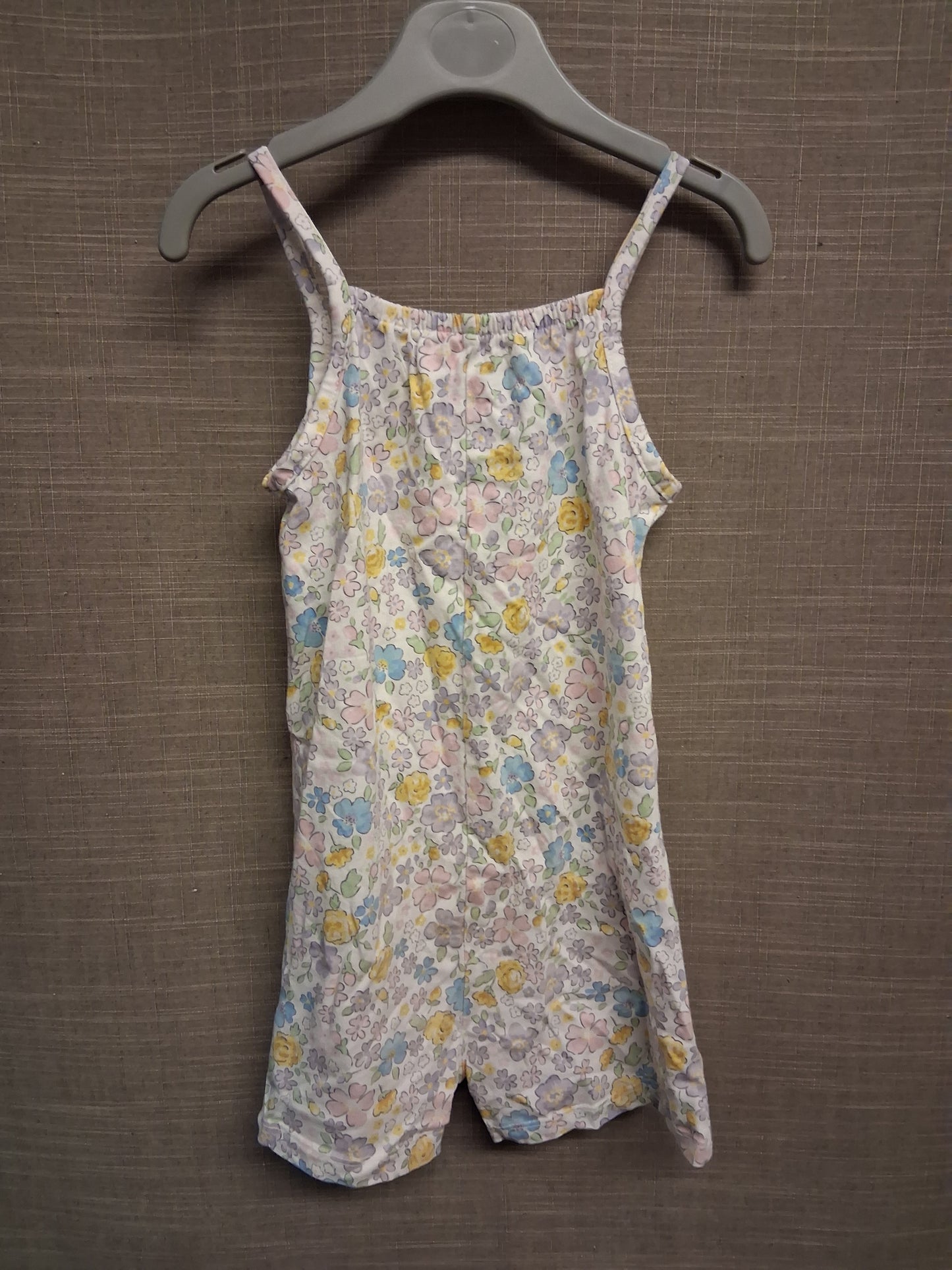 George Girls White Floral Jersey Playsuit Age 2-3 Years