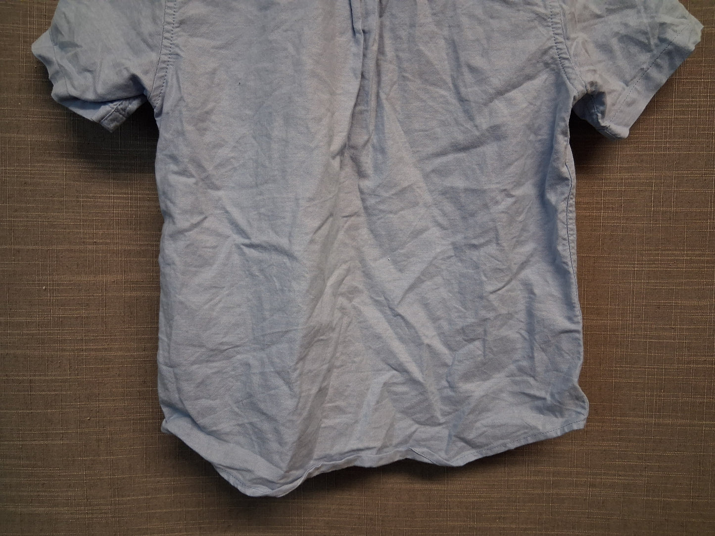 Next Boys Chambray Blue Shirt Short Sleeve Age 5-6 Years