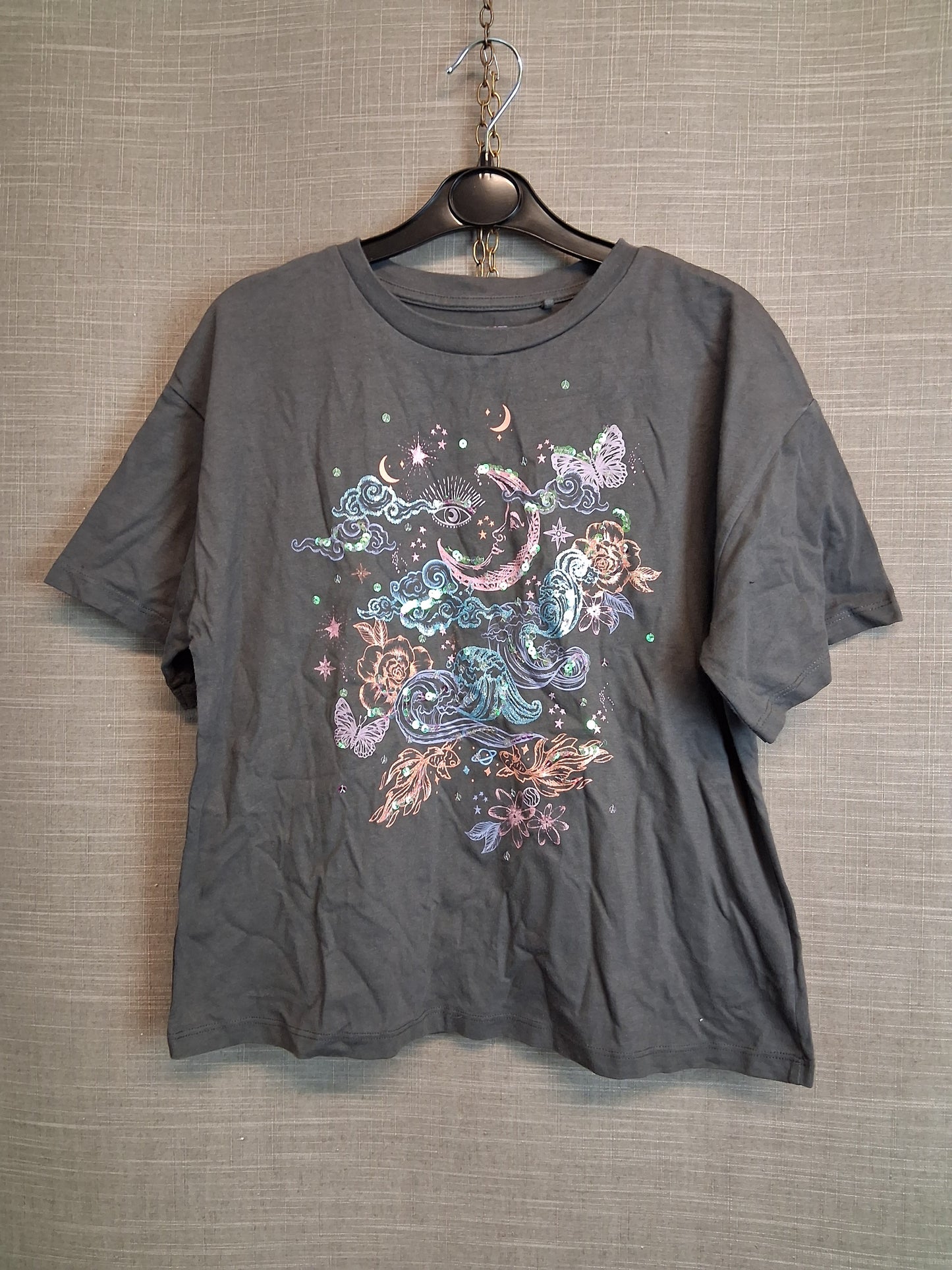 Next Girls Grey T-Shirt Age 10 Years