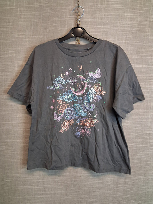 Next Girls Grey T-Shirt Age 10 Years
