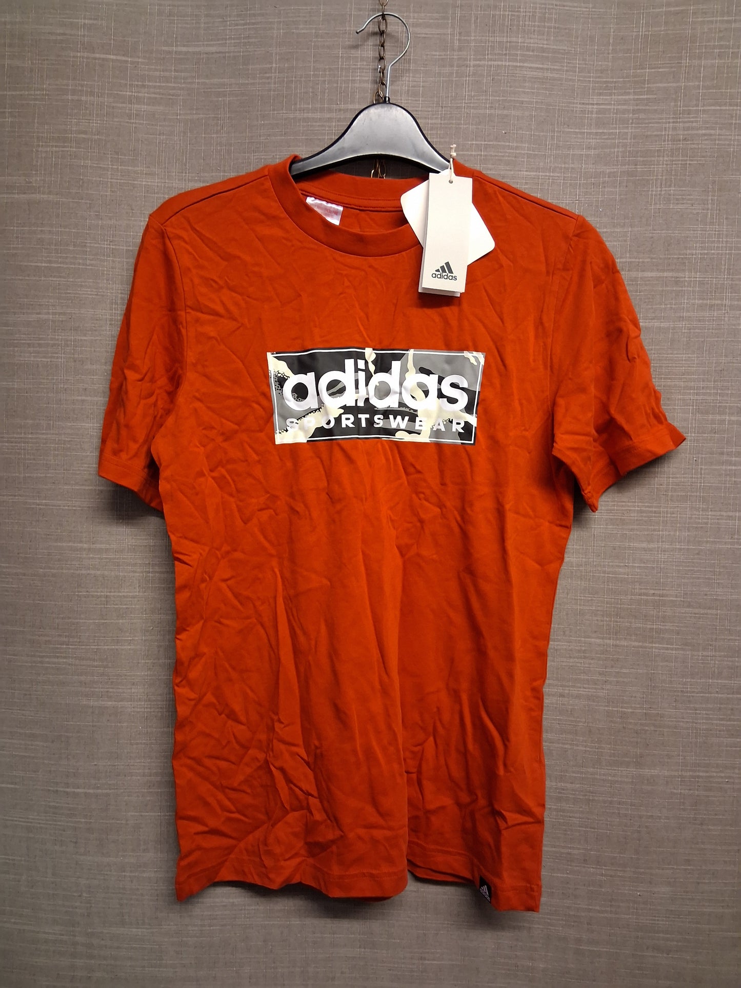 Adidas Boys Red Short Sleeve T-Shirt Age 13-14 Years New