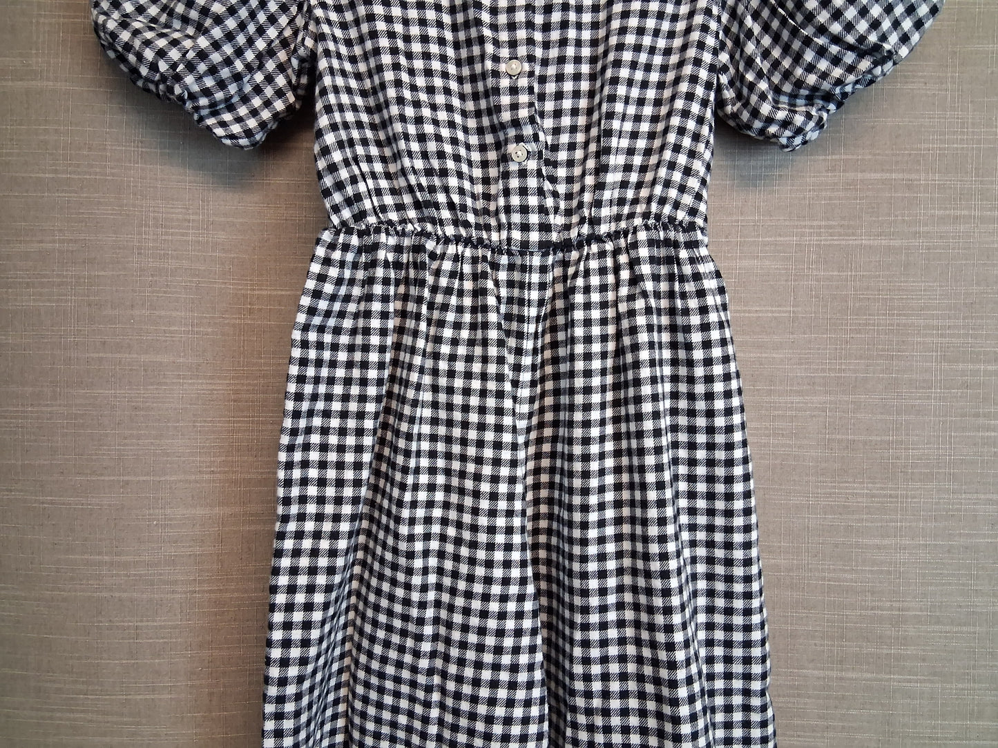 Nutmeg Girls Black White Check Jumpsuit Ankle length Age 7-8 Years