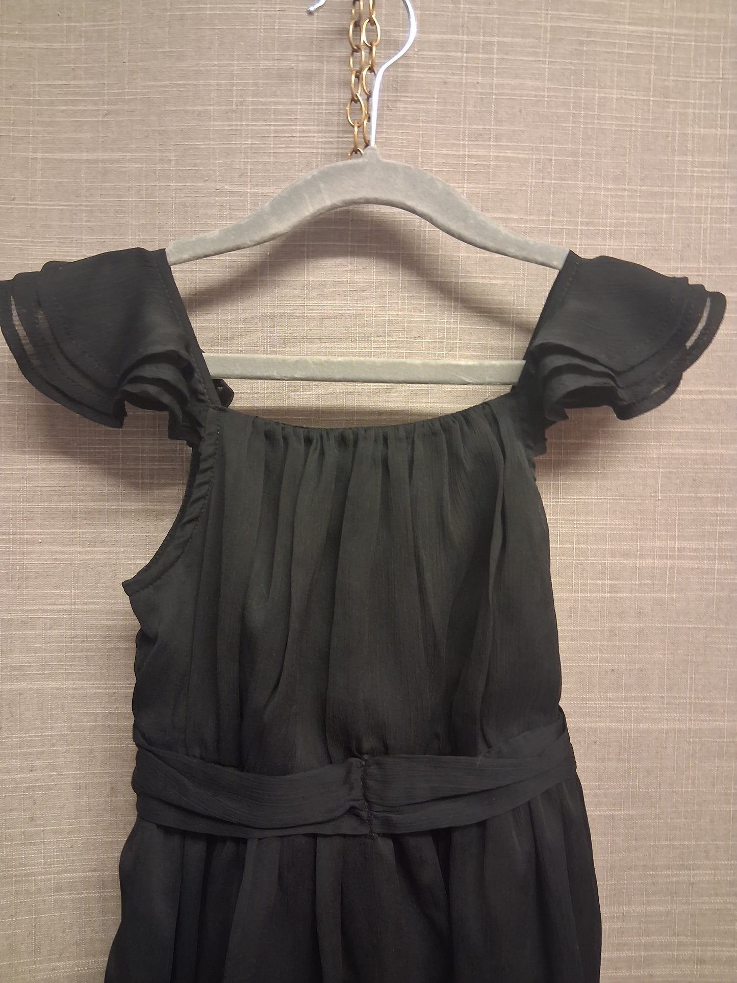 Next Dress Girls Black Sheer Lightweight Party Age 4 Years