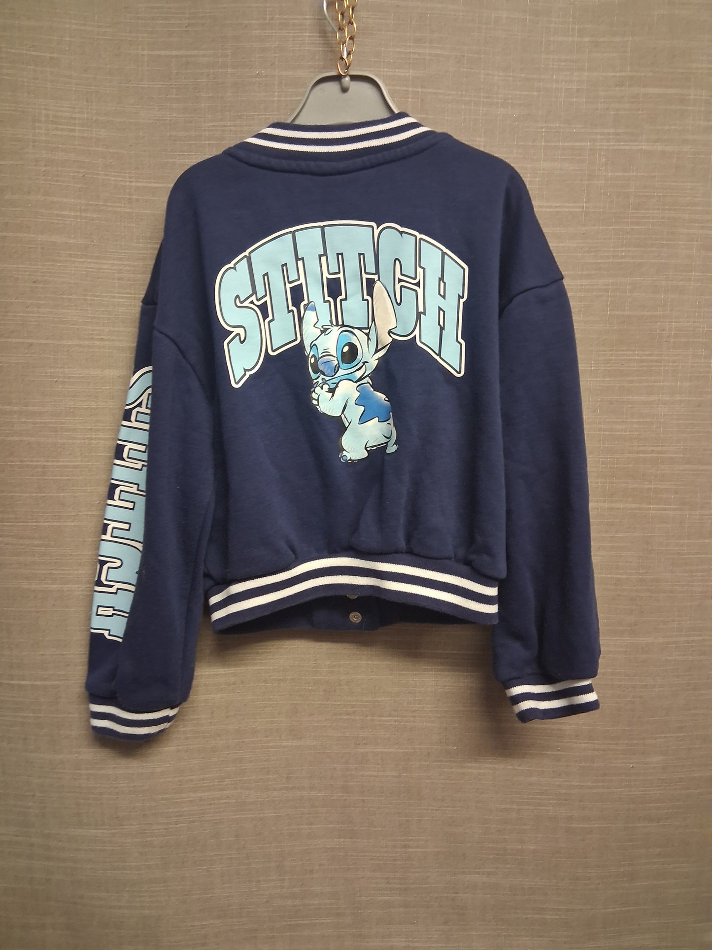Primark Disney Girls Stitch Varisty Style Jacket Age 7-8 Years
