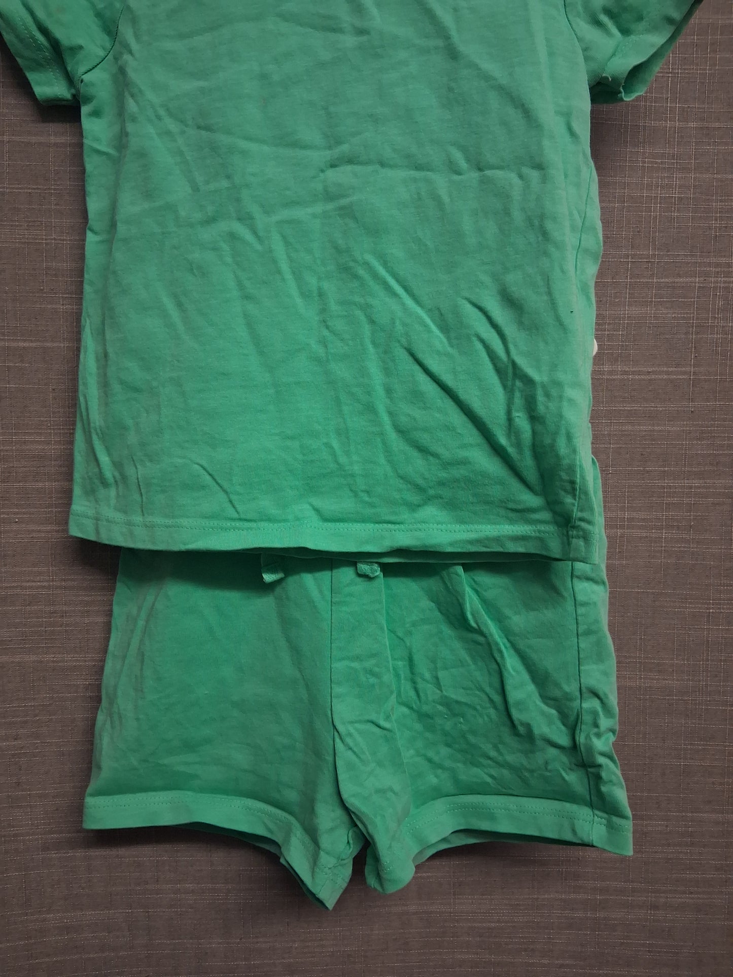 George Unisex 2 Piece Outfit Shorts & T-Shirt Green Age 2-3 Years