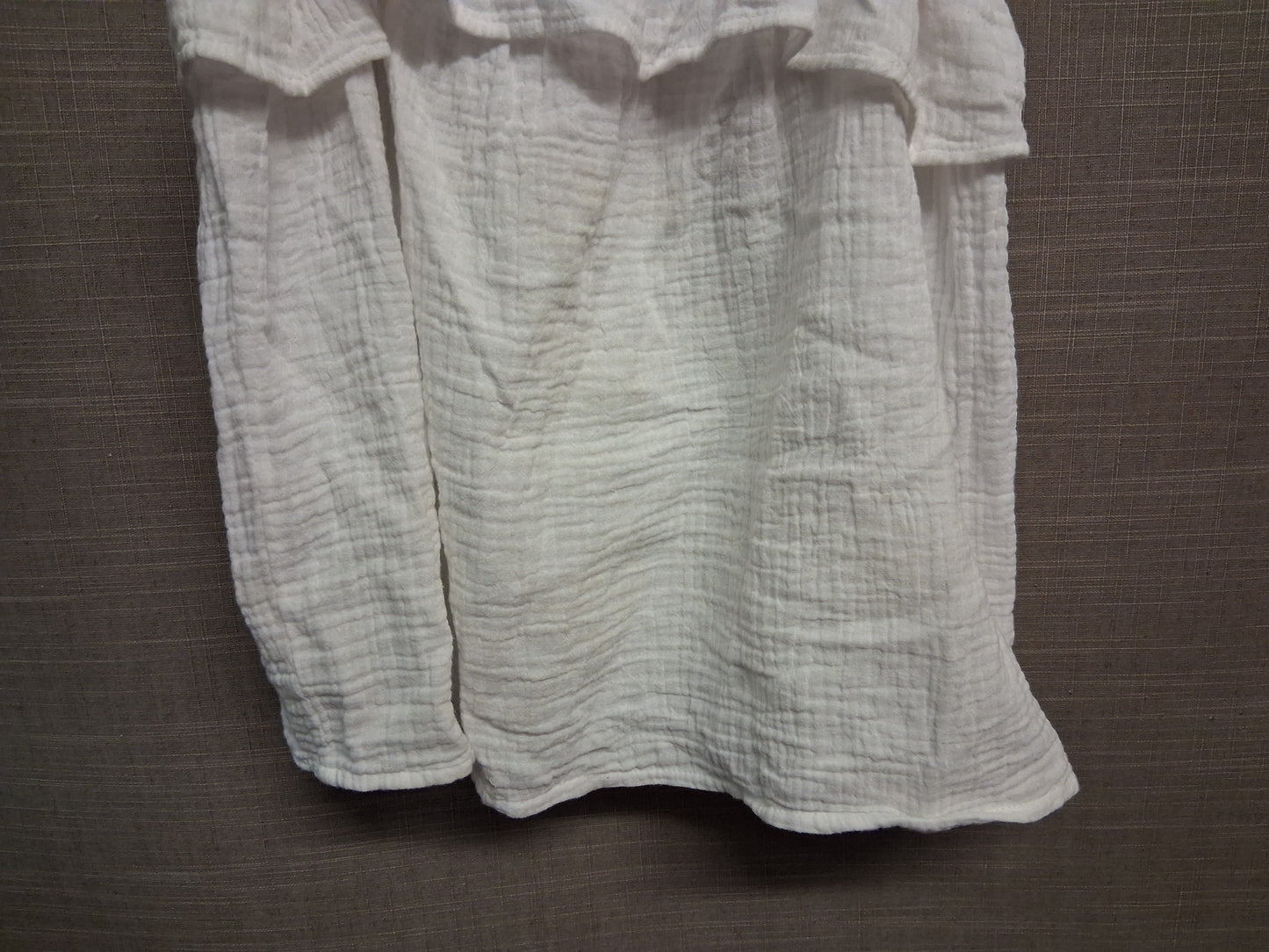 Angels Girls White Cheesecloth Strappy Embroidered Vest Tank Top Age 11-12 Years