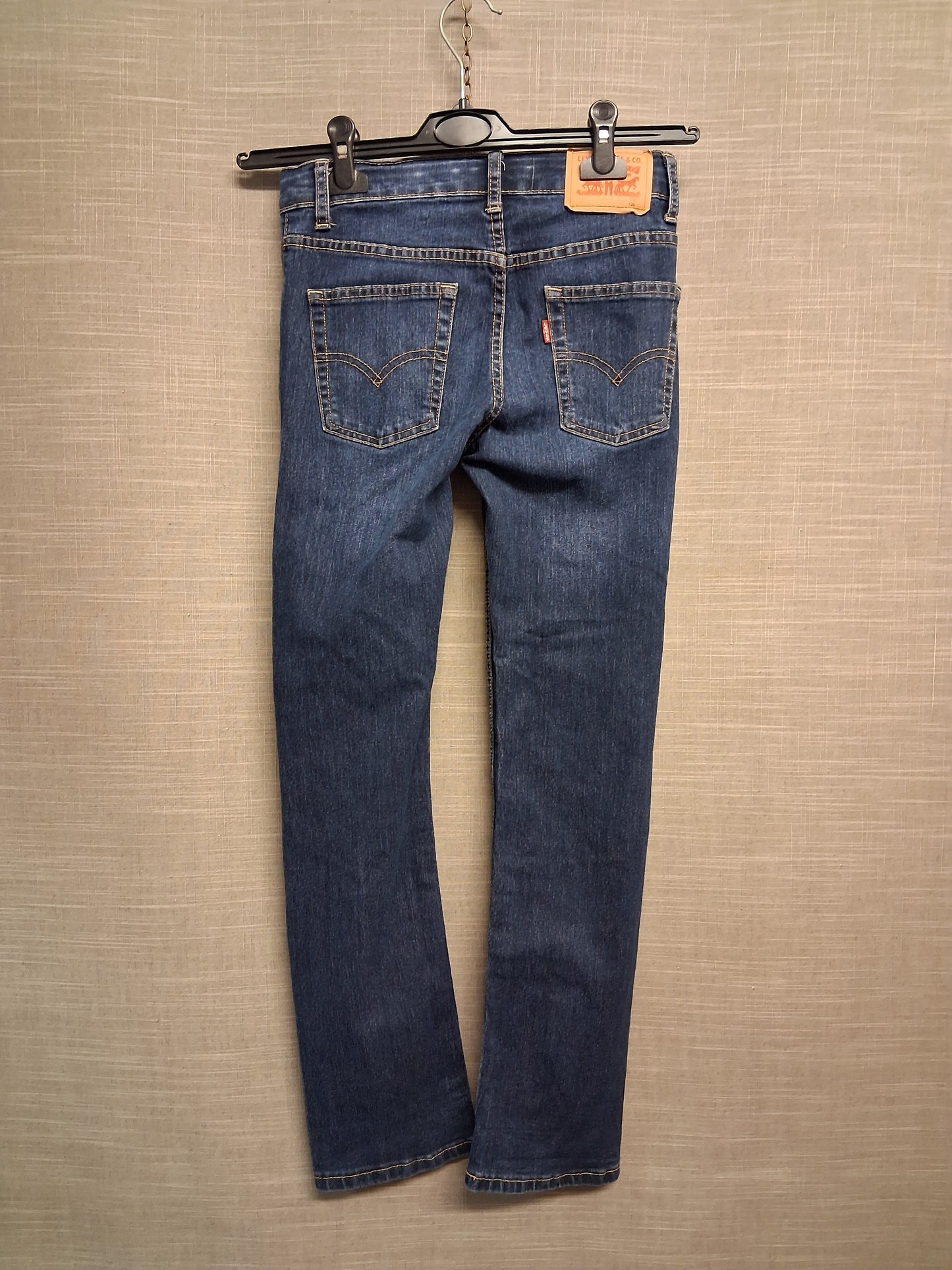 Levis 511 Slim Leg Boys Jeans Darkwash Adjustable Waist Age 12 Years
