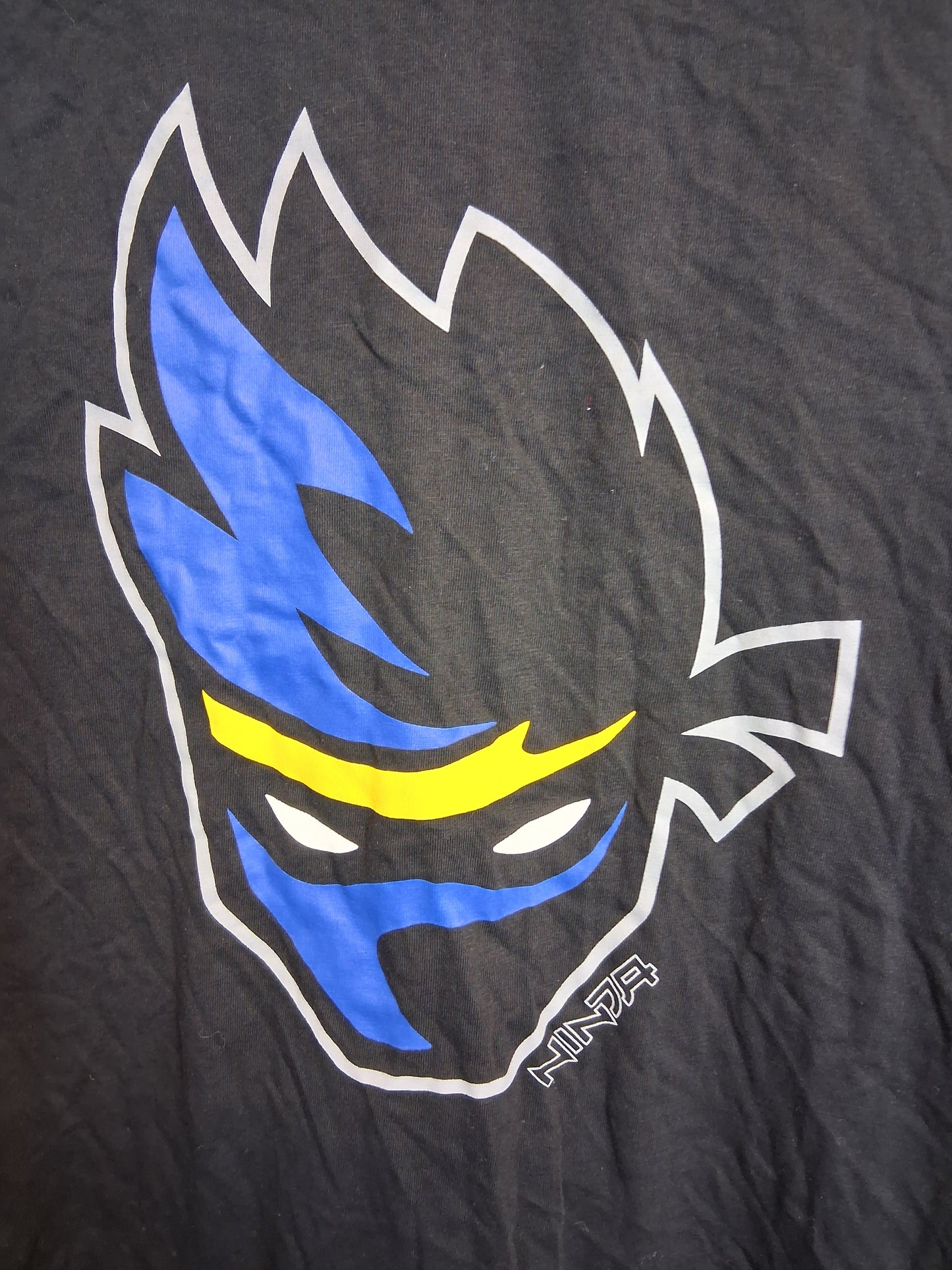 F&F Boys Ninja T-Shirt Age 12-13 Years Black