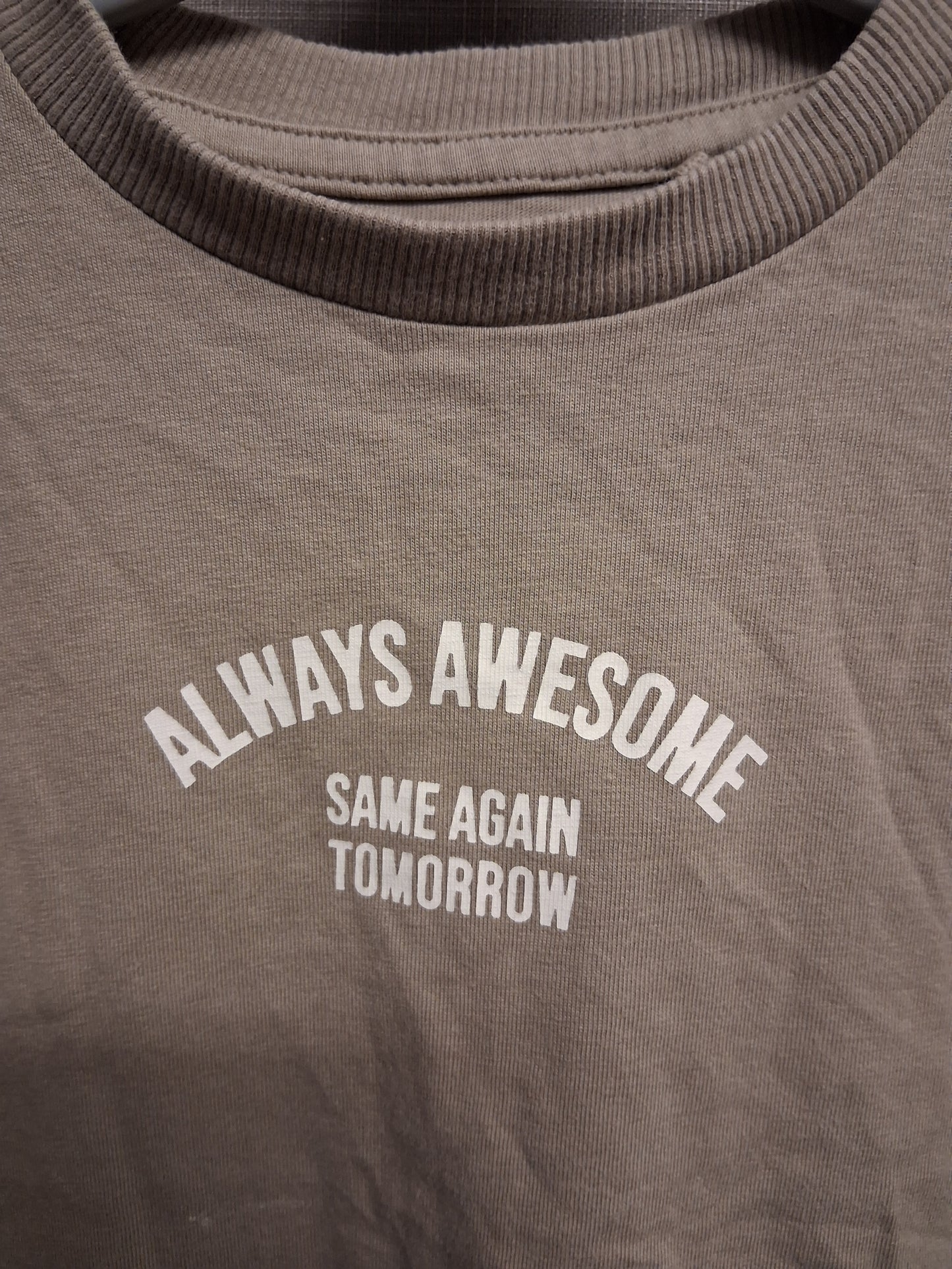 Next Beige Short Sleeve Coat T-Shirt Age 18-24 Months