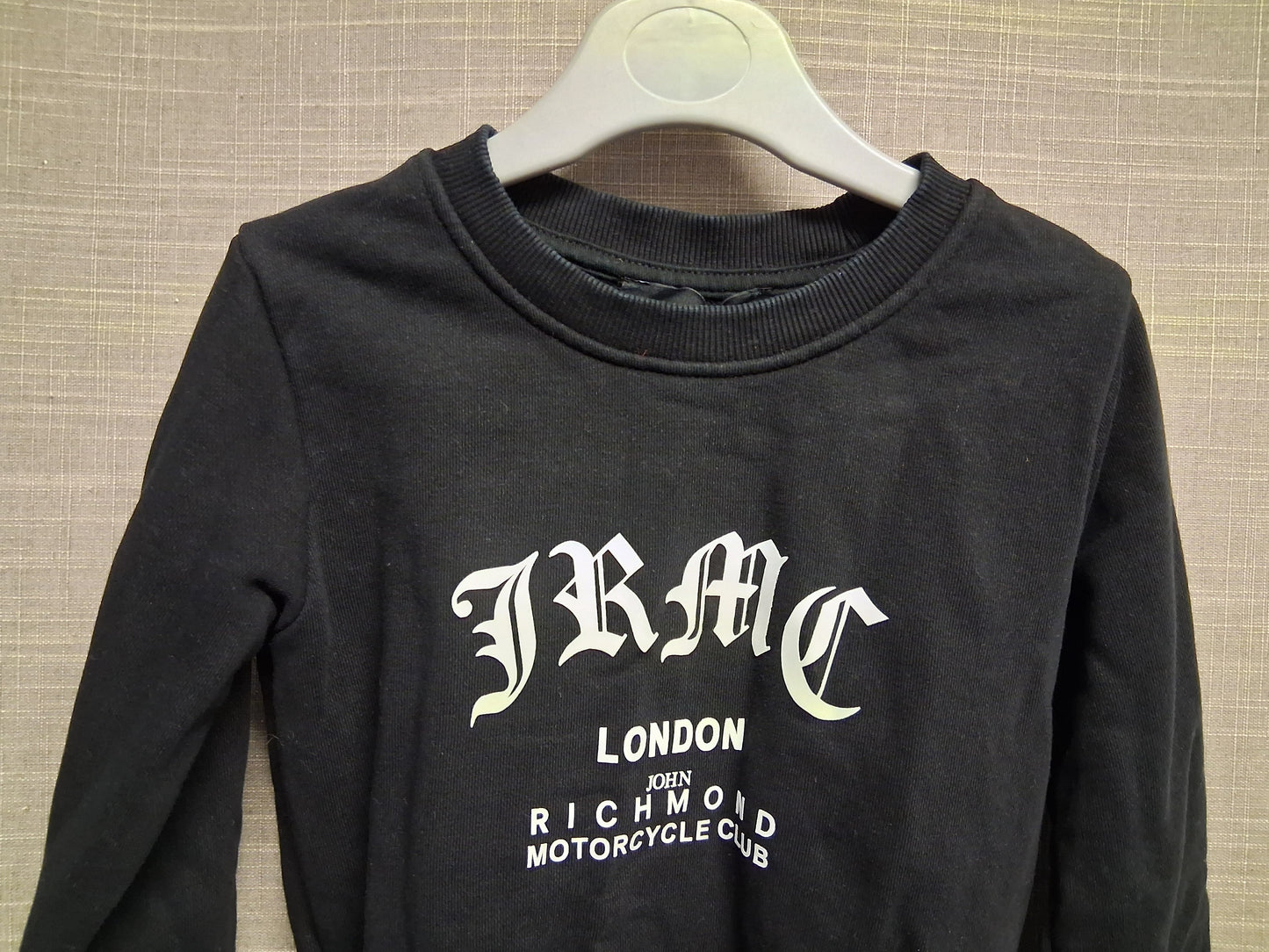 John Richmond Black Crew Neck Sweater Long Sleeve Age 2 Years