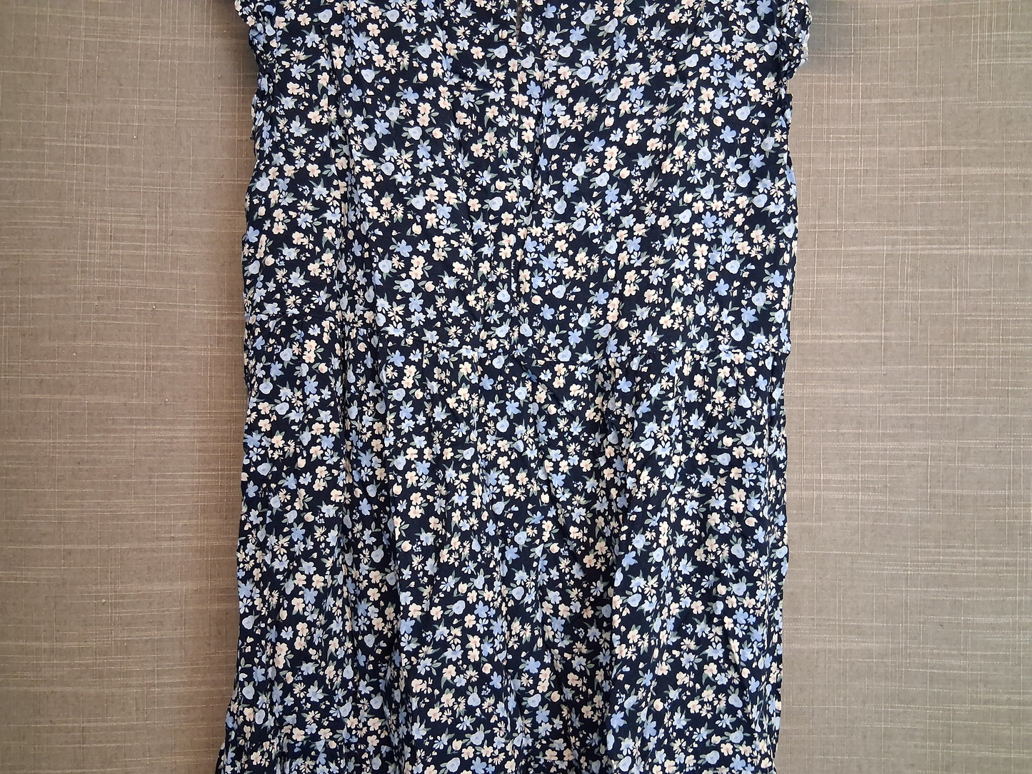 Primark Girls Blue Floral Sleeveless Dress Age 10-11 Years