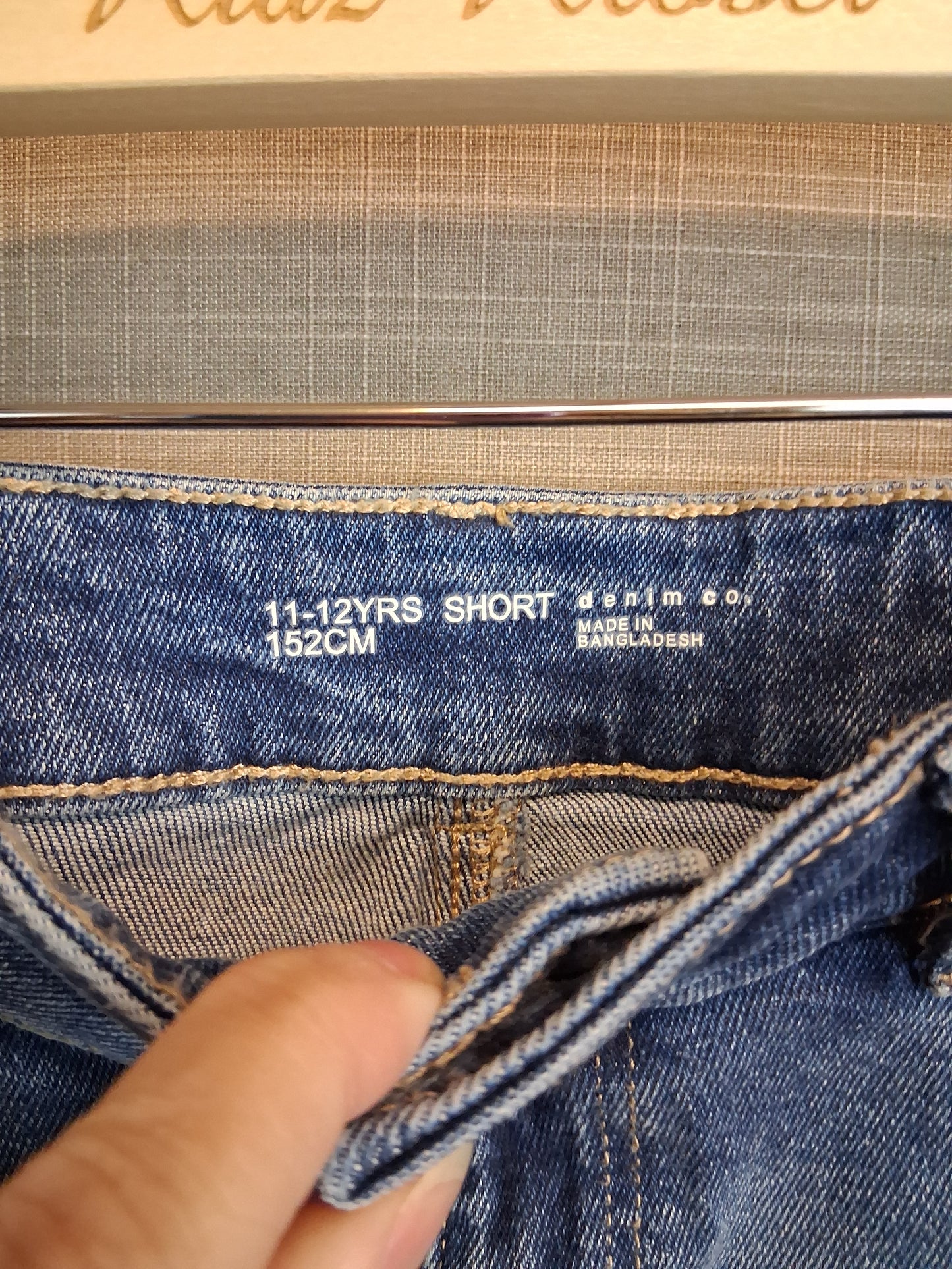 Primark Girls Denim Shorts Age 11-12 Years