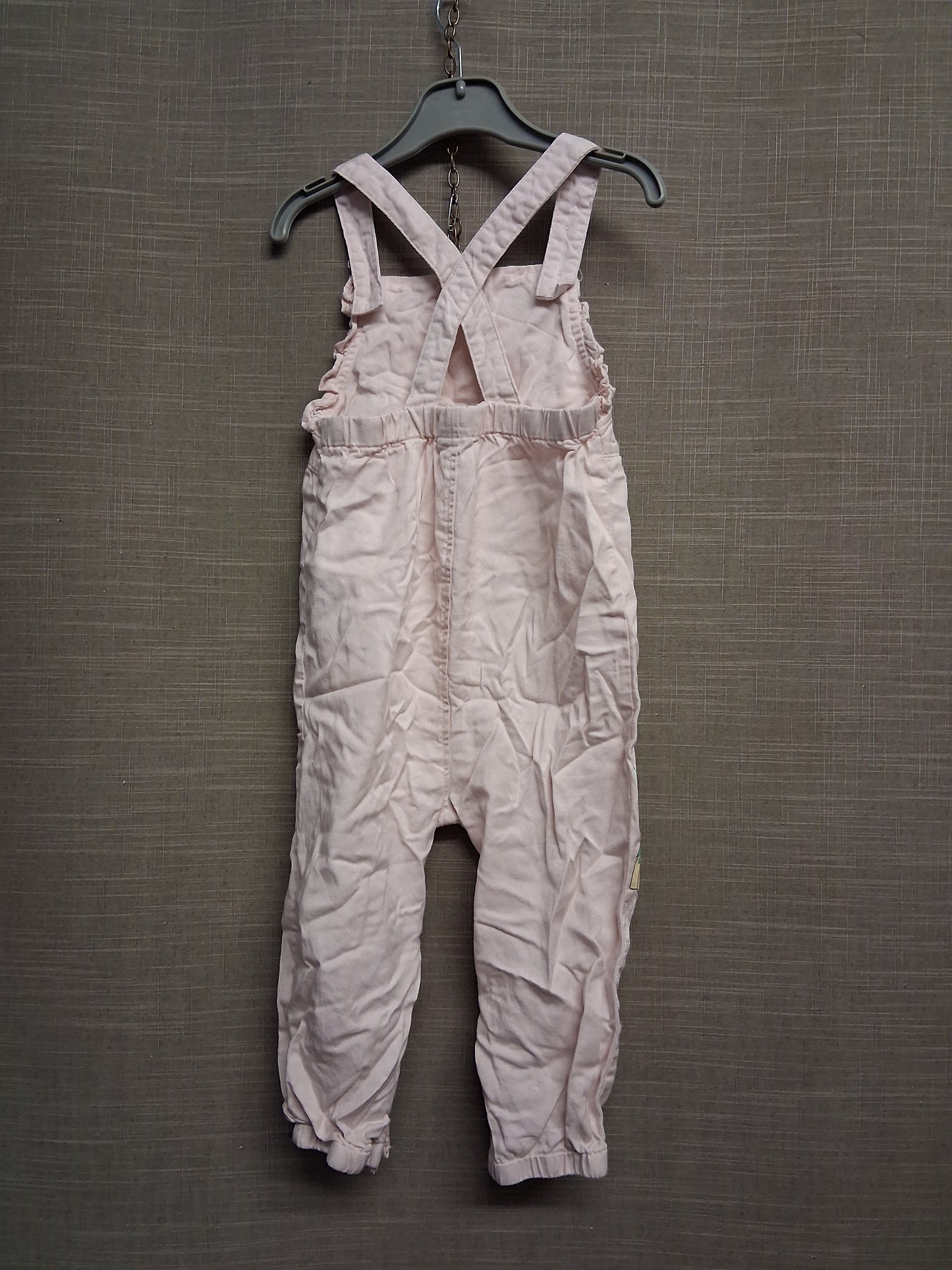 Disney Primark Tinkerbell  Dungarees Pink Age 2-3 Years