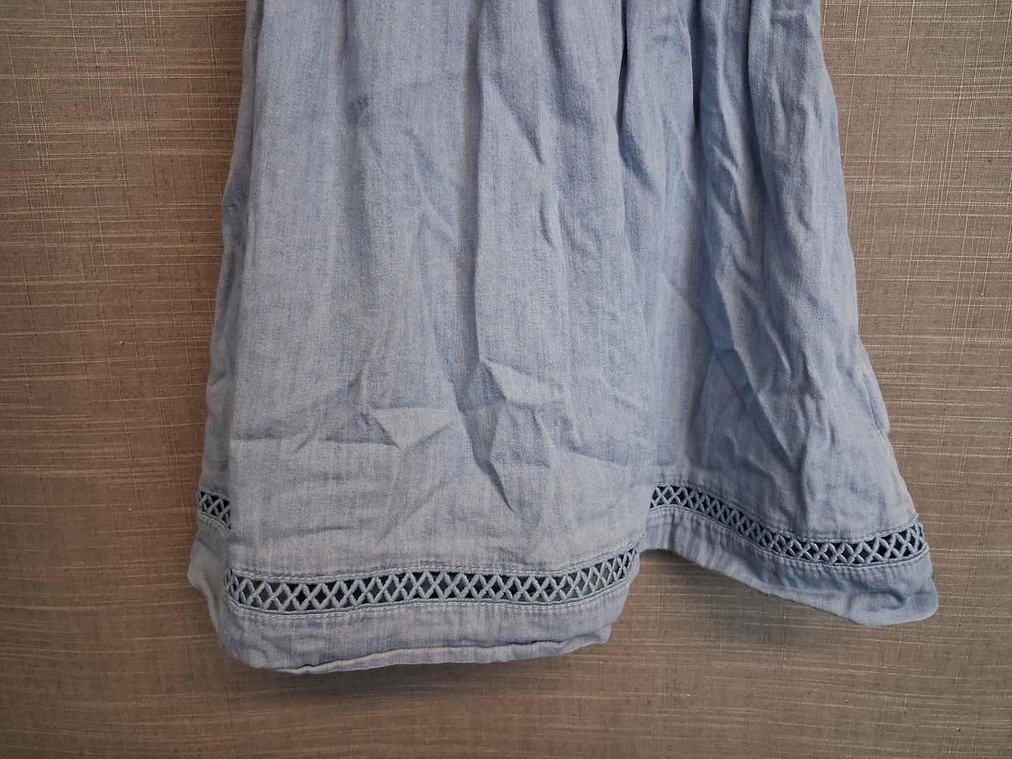 Gap Girls Blue Chambray Denim Sleeveless Dress Age 6-7 Years