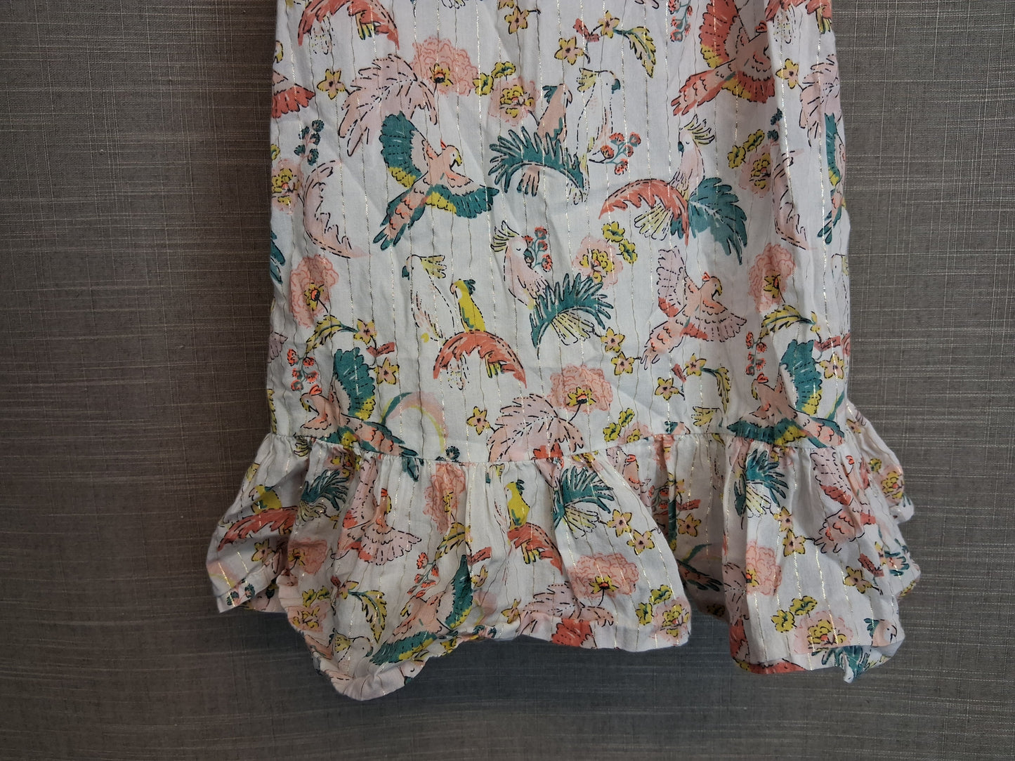Marks And Spencer Sundress Floral Bird Print Age 5-6 Years