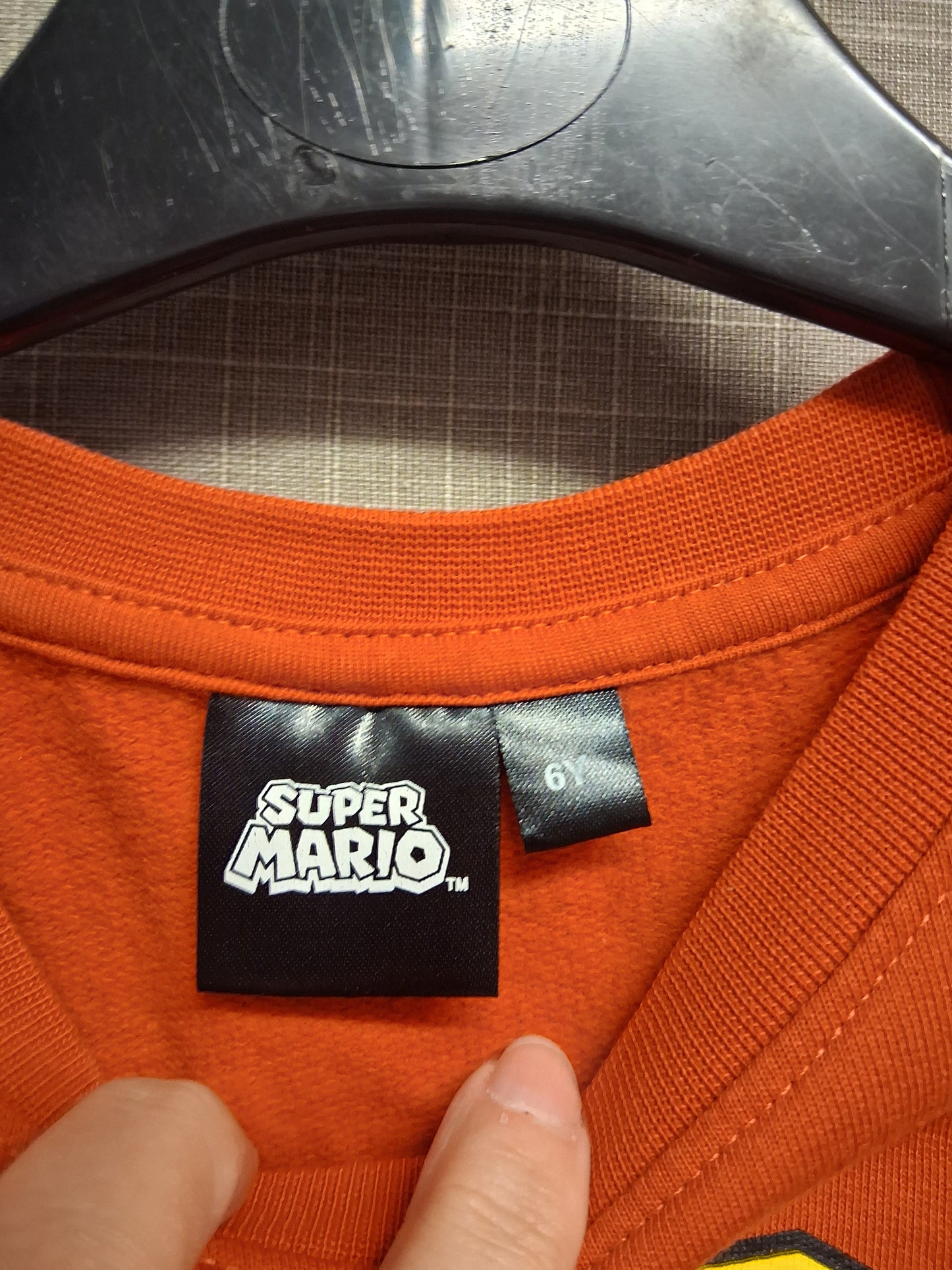 Matalan Super Mario Bros Nintendo Sweater Red Age 6-7 Years