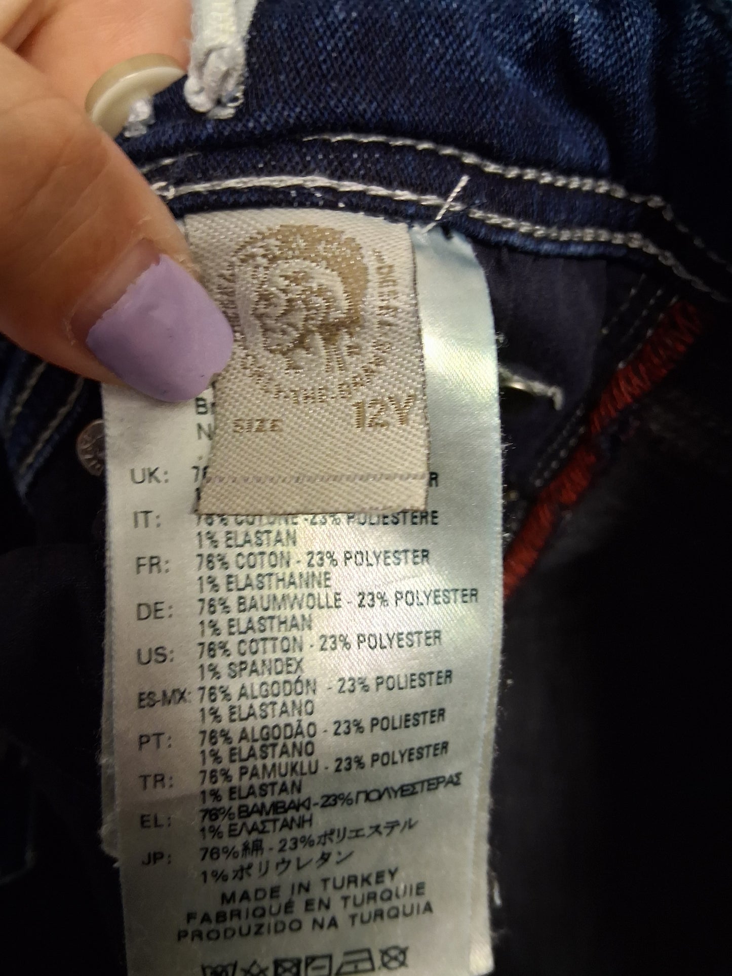 Diesel Boys Skinny Leg Blue Denim Jeans Age 12 Years