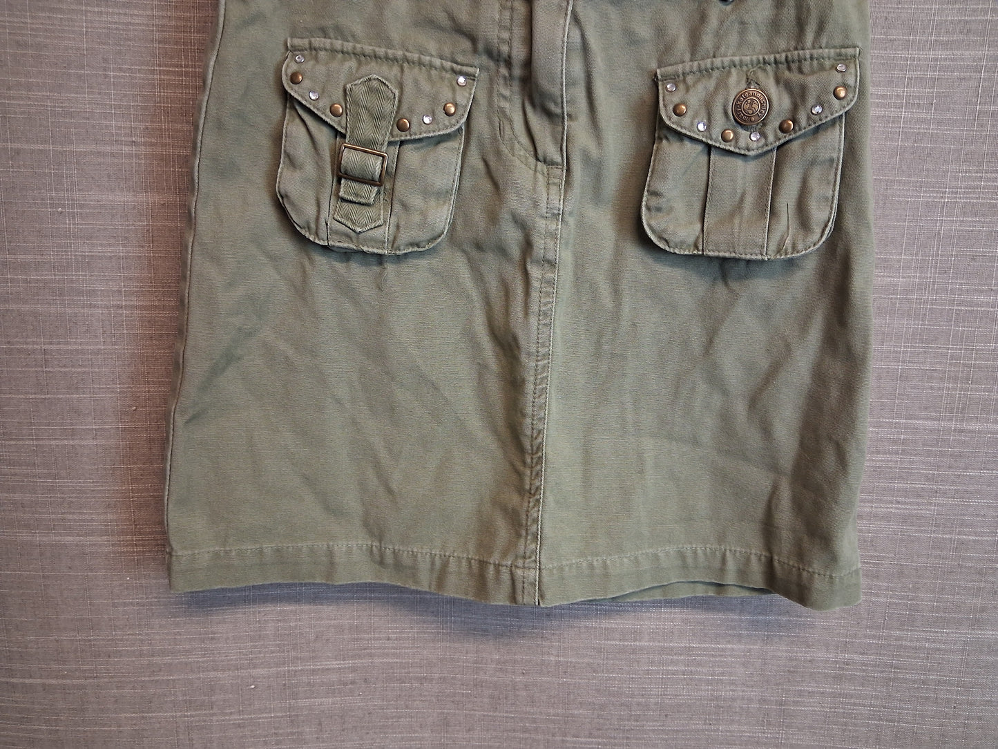 Mary-Kate and Ashley George Khaki Pencil Skirt Age 7-8 Years Vintage