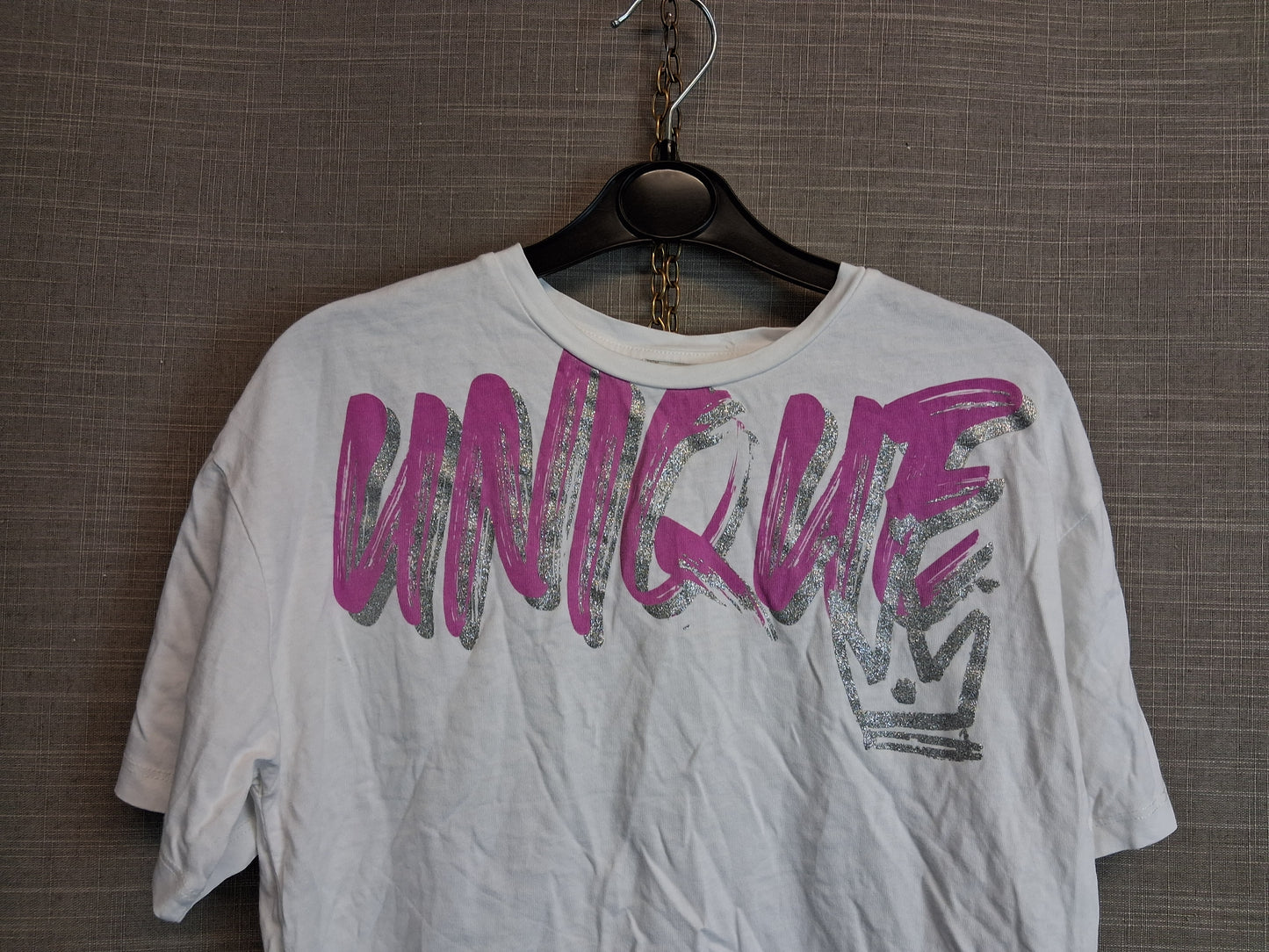River Island Girls Cropped T-Shirt Short Sleeve Age 9-10 Years