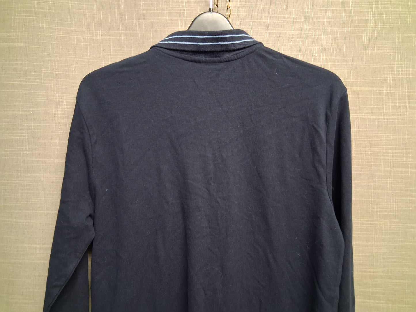 Pep&Co Polo T-Shirt Long Sleeve Navy Age 15-16 Years
