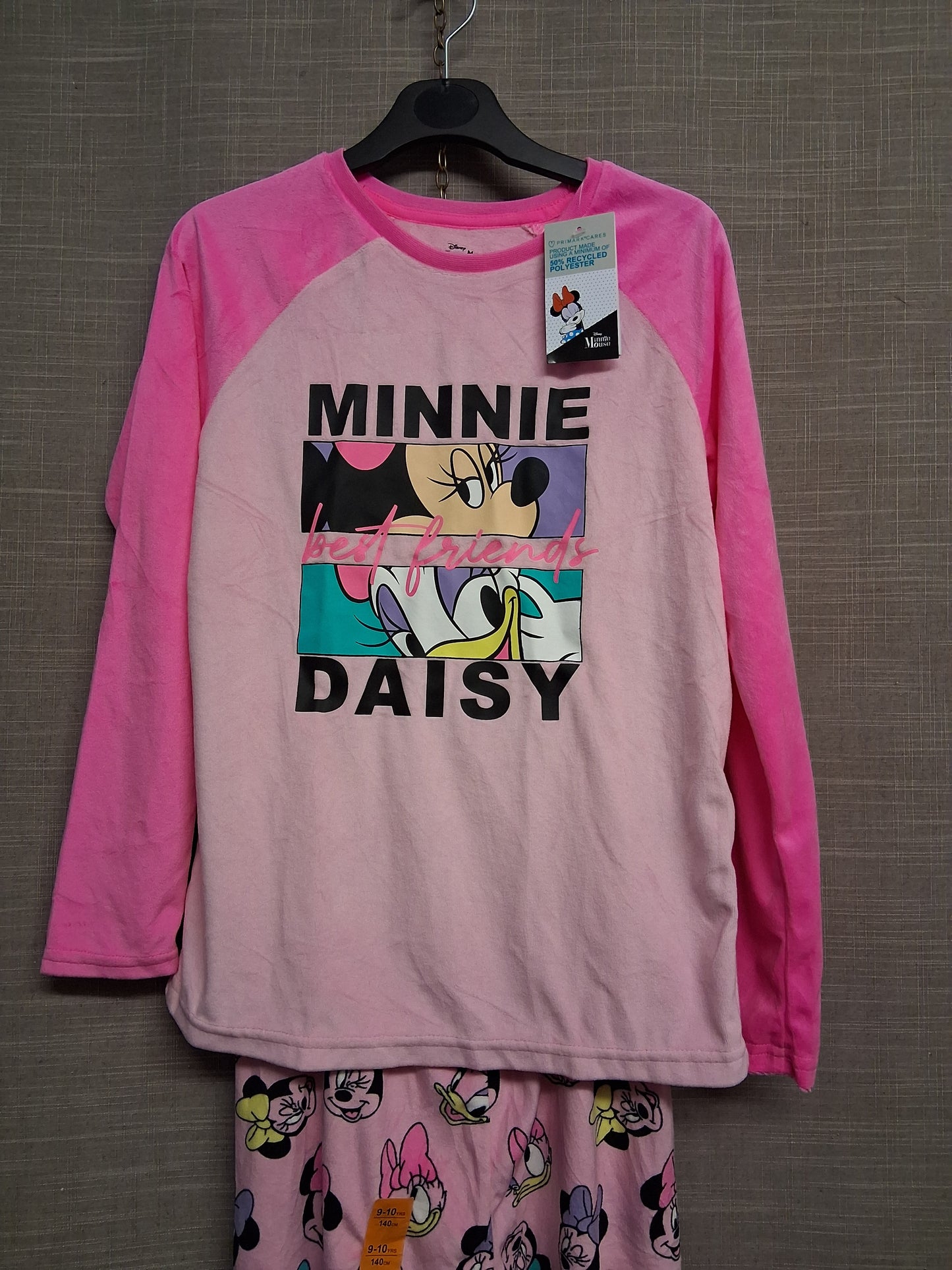 Disney Primark Girls Minnie Mouse and Friends PJs Pyjamas Set Age 9-10 Years New
