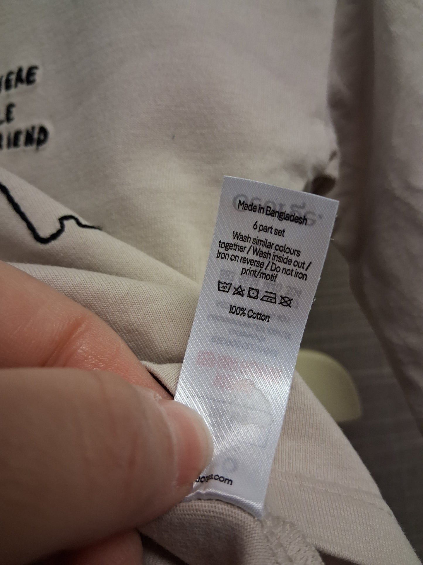 George Boys 2 Piece Outfit Long Sleeve Top with Matching Bottoms Age 3-6 Months