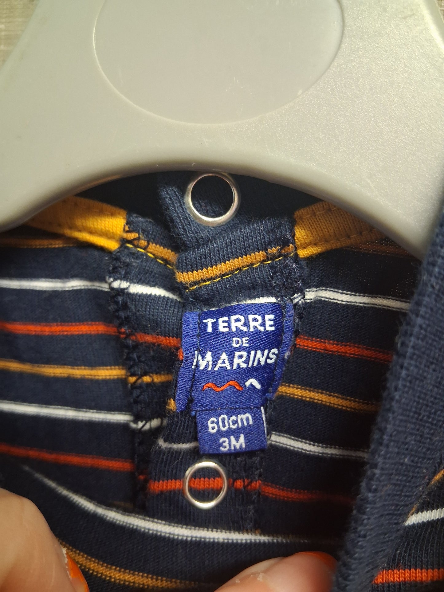 Terre de Marins Boys 2 Piece Outfit Dungress & Long Sleeve Top Age 0-3 Months