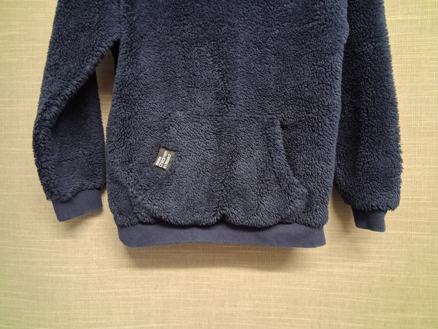 George Boys "Pudsey" Children in Need Blue Fleece Sweater Hoodie Age 6-7 Years