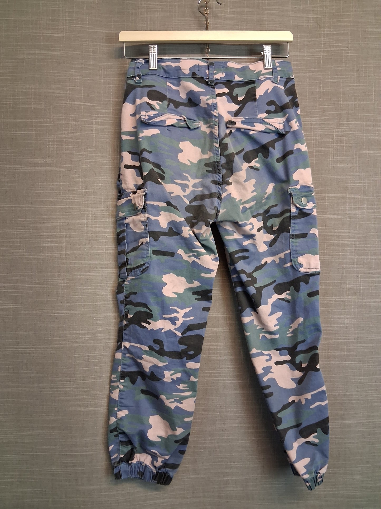 Select Girls Cargo Trousers Blue Mix Age 14 Years
