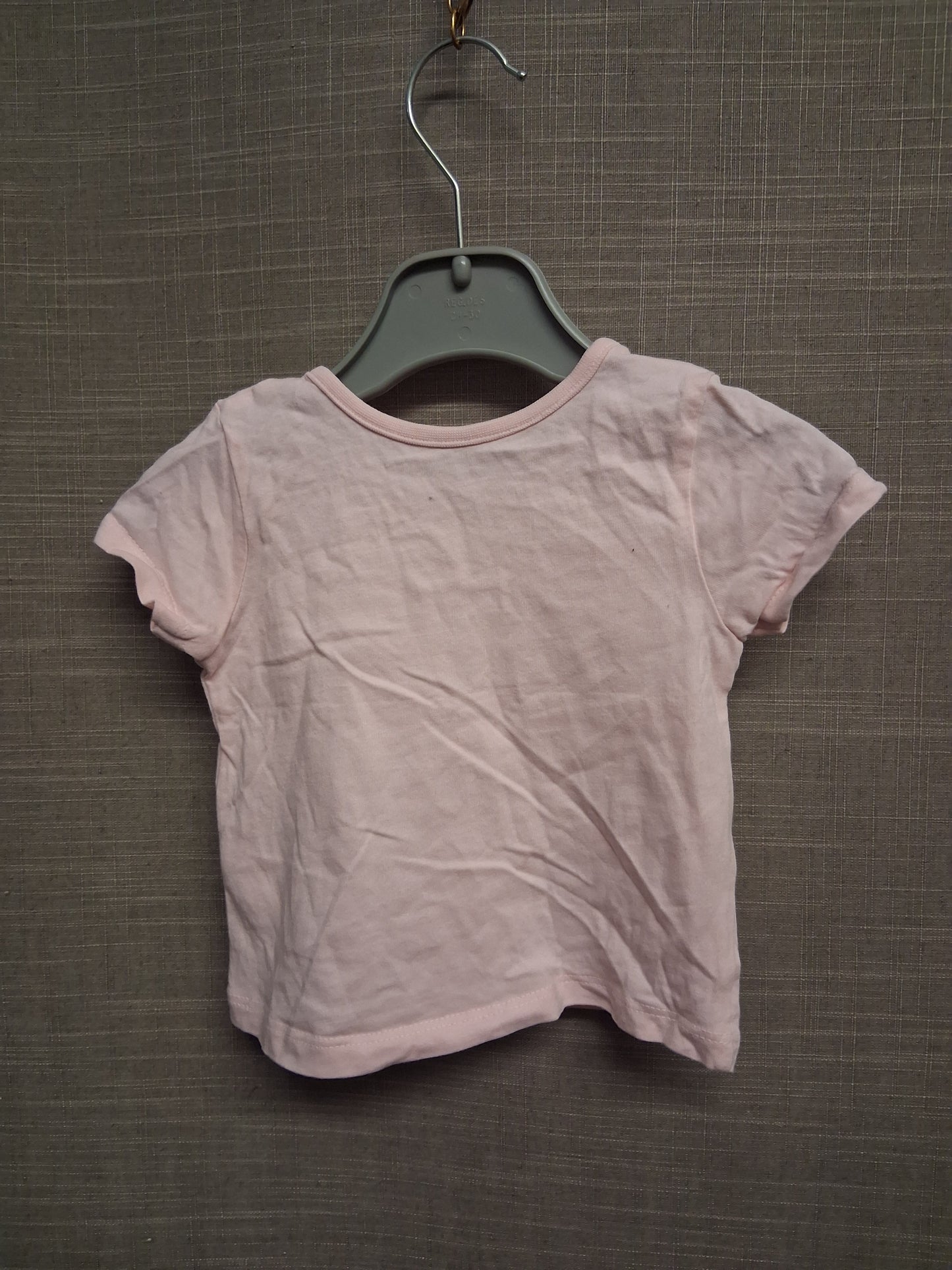 George Girls My First Easter Pink T-Shirt Short Sleeve Age 3-6 Months