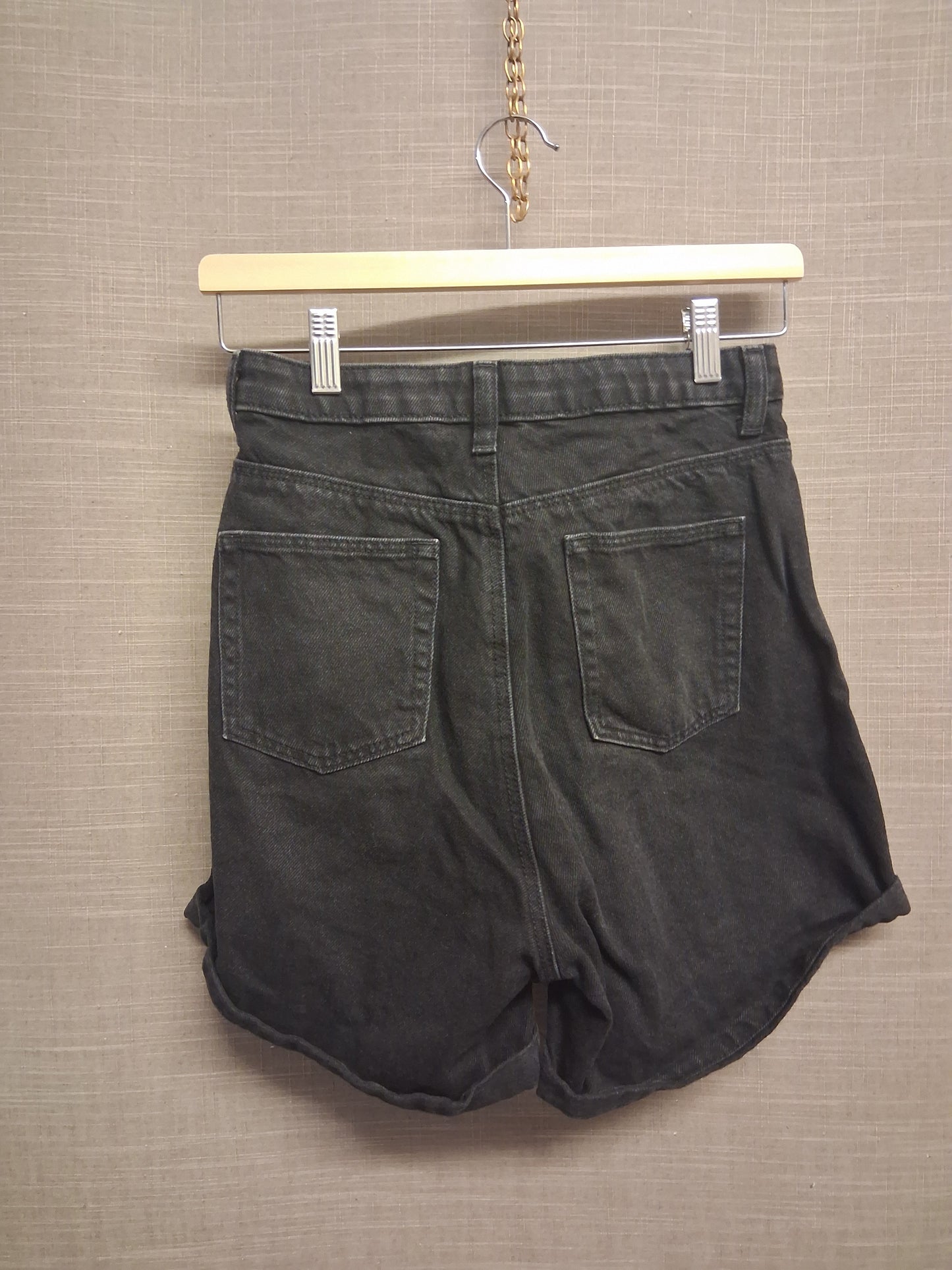 Primark Black Denim Mom Shorts Age 13-14 Years