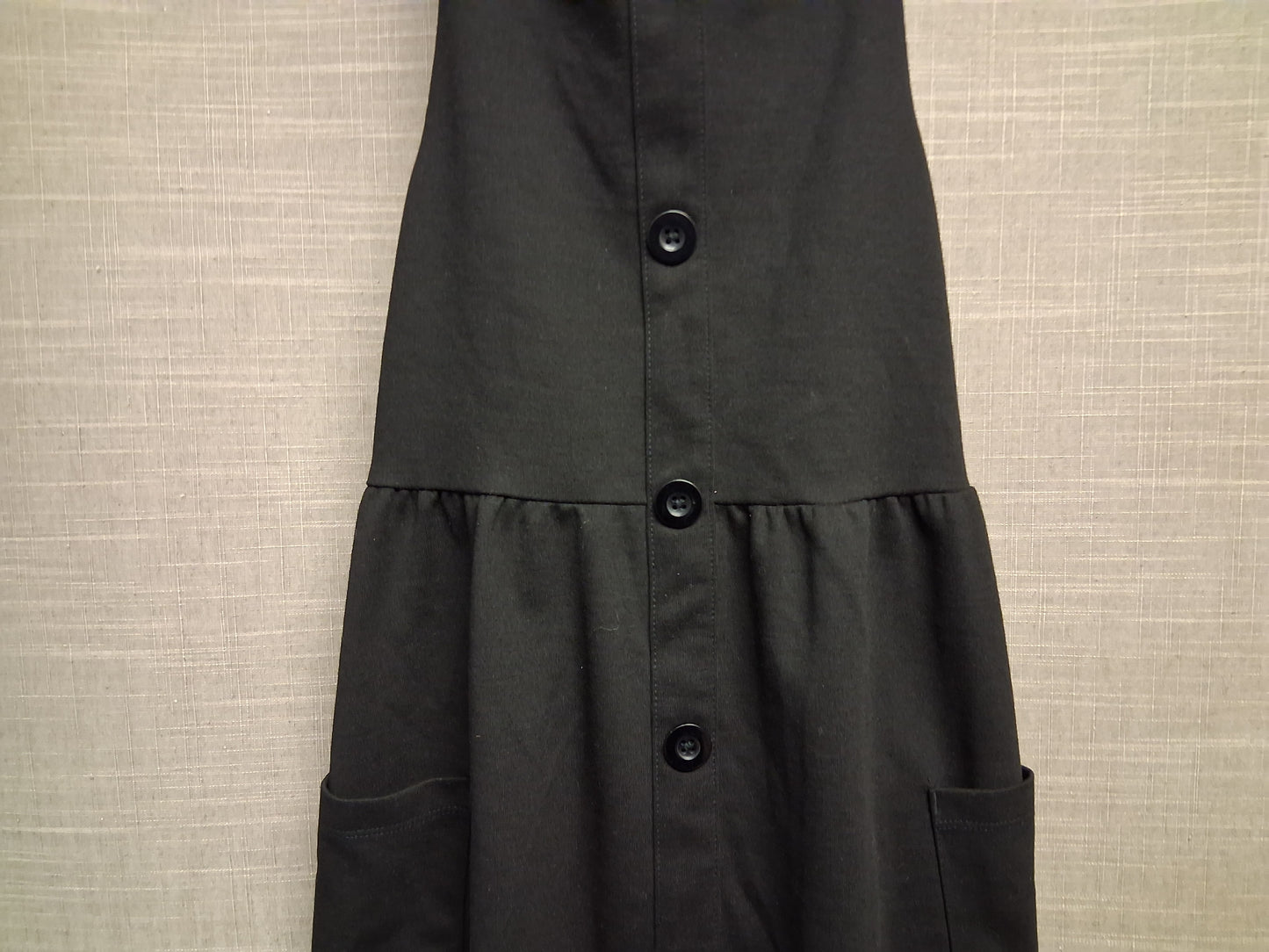 George Girls Black Pinafore Dress with Pockets Age 8-9 Years