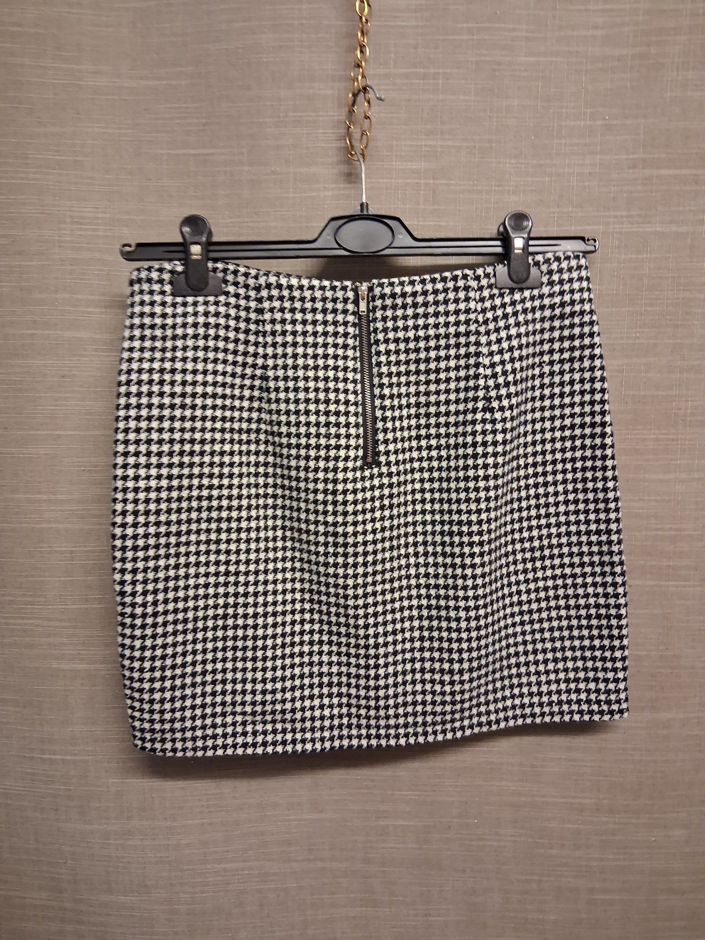 New Look Girls Black White Houndstooth Skirt Age 14-15 Years