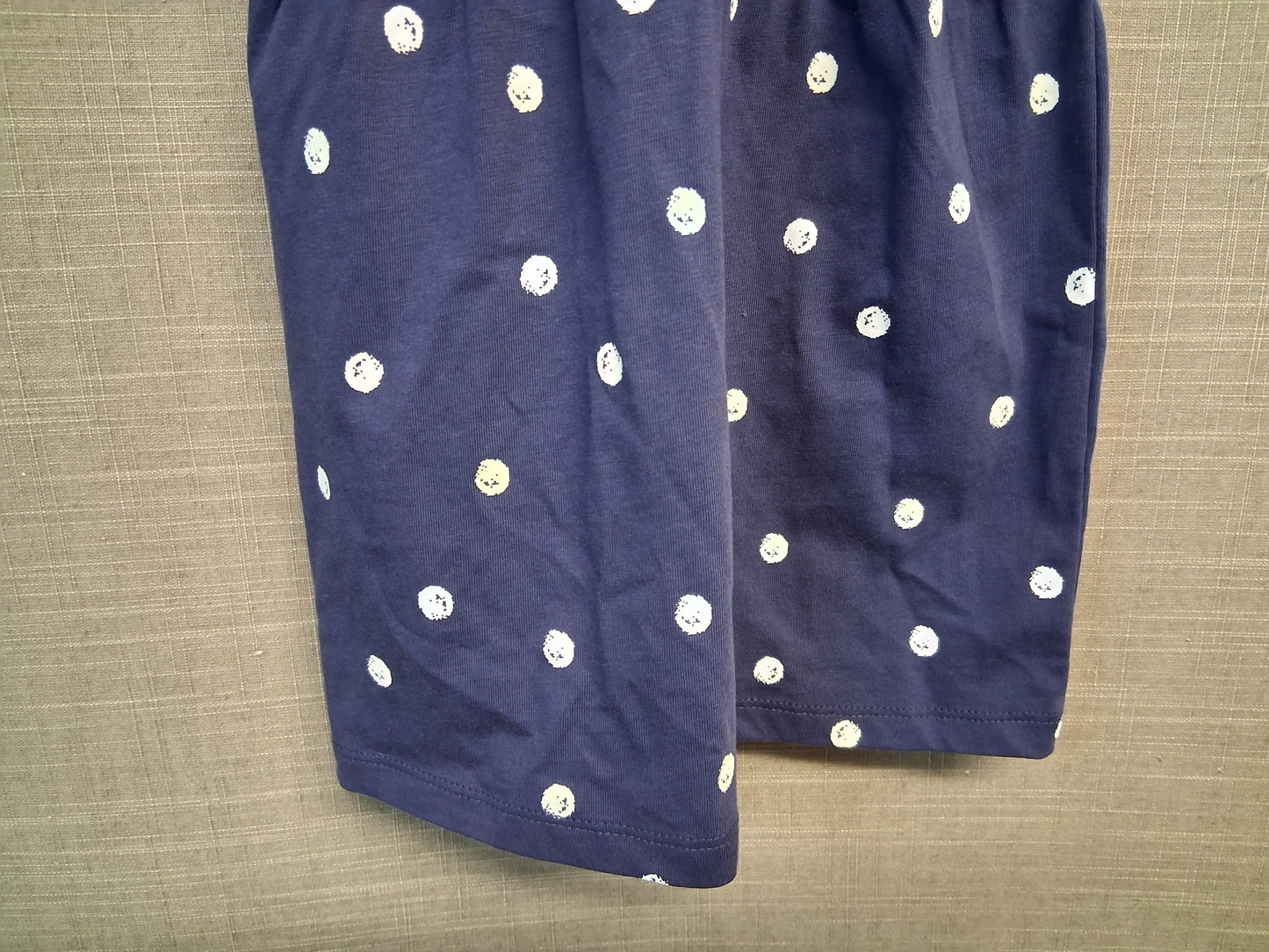 George Girls Blue Spotty A Line Dress Jersey Age 9-12 Months