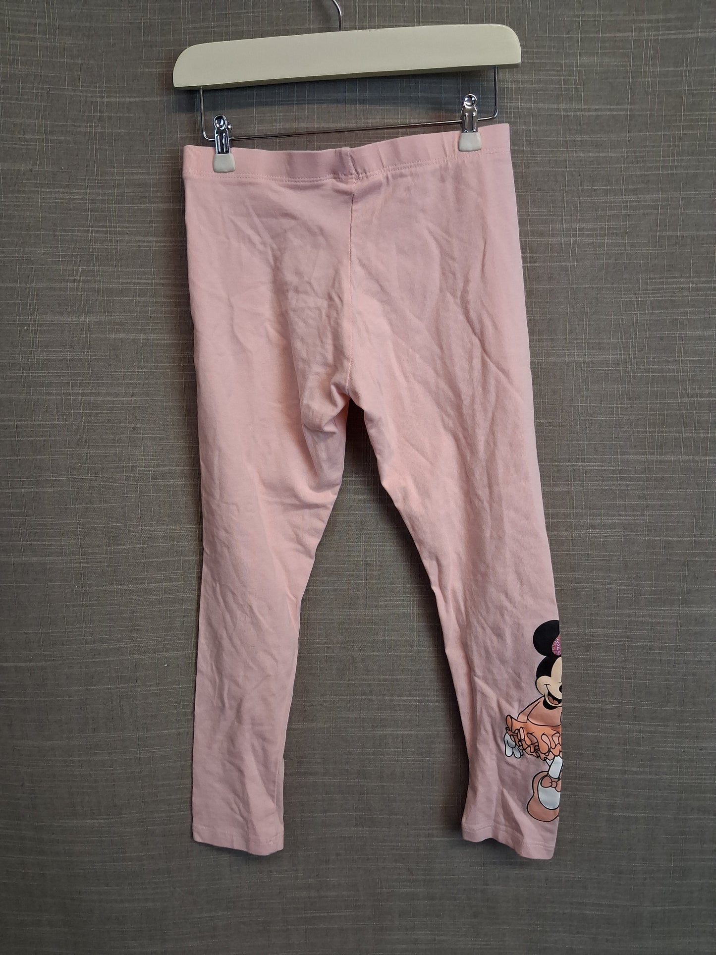 F&F Girls Minnie Mouse Leggings Pink Age 5-6 Years