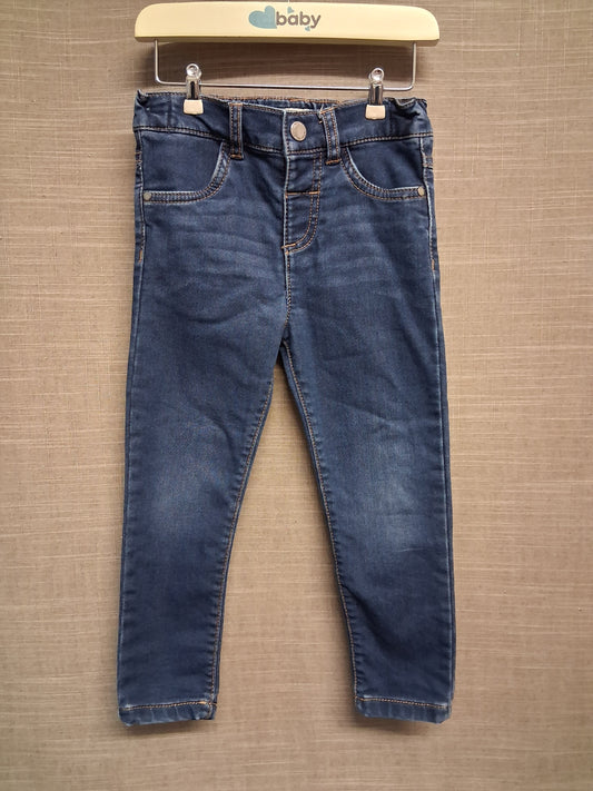 F&F Boys Dark Blue Skinny Jeans Age 2-3 Years