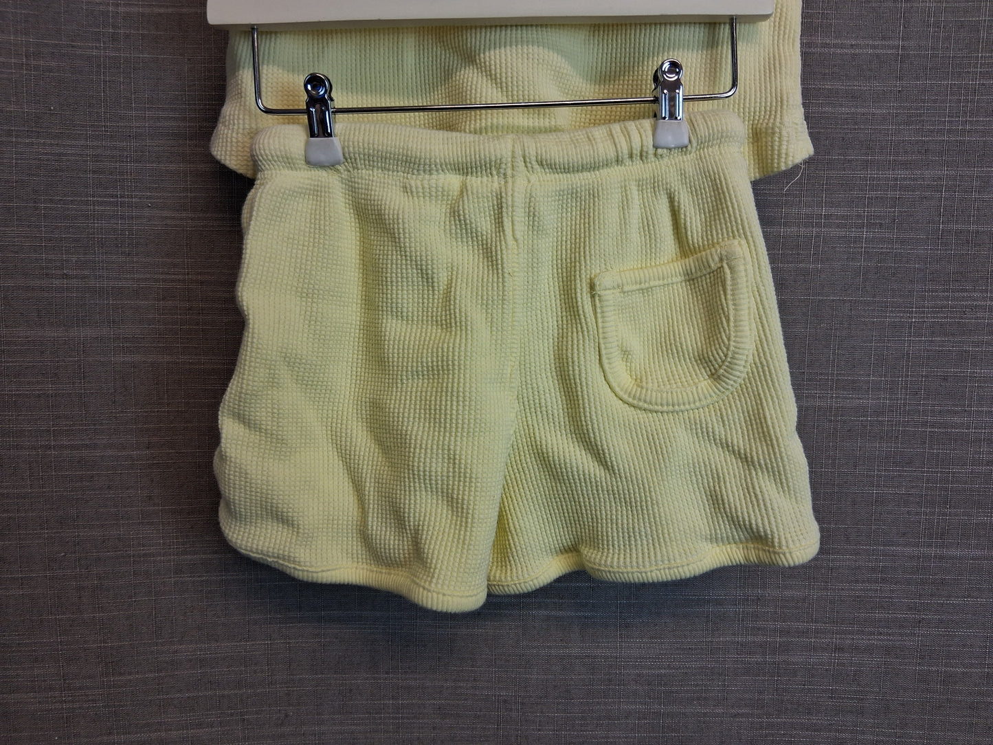 Zara Girls Yellow 2 Piece Set Outfit T-Shirt & Shorts Age 2-3 Years