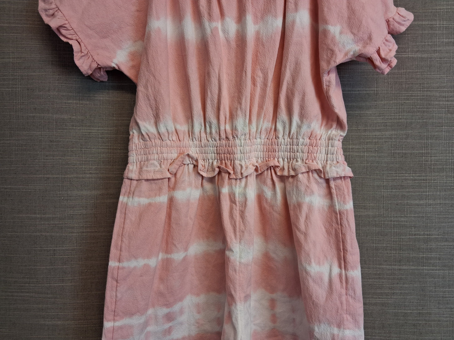 TU Girls Playsuit Pink Tie Dye Short Sleeve Age 9 Years